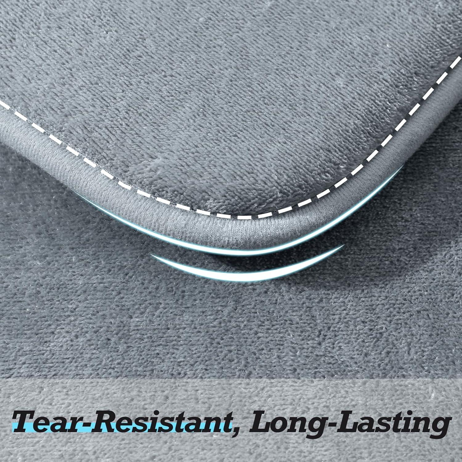 Conjunto de Alfombrillas de Baño HUXMEYSON 3 Piezas Antideslizante