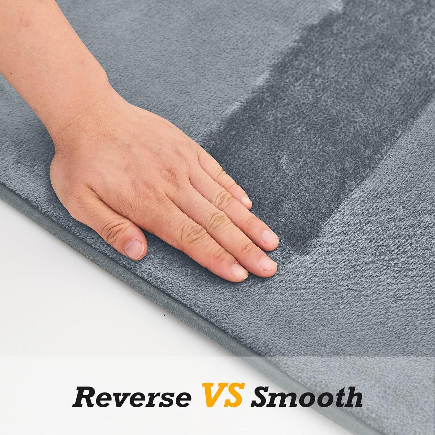 Conjunto de Alfombrillas de Baño HUXMEYSON 3 Piezas Antideslizante