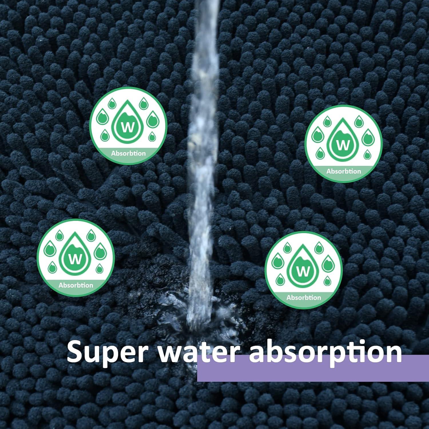 Juego de Alfombrillas de Baño RUN HELIX 2 Piezas Antideslizantes