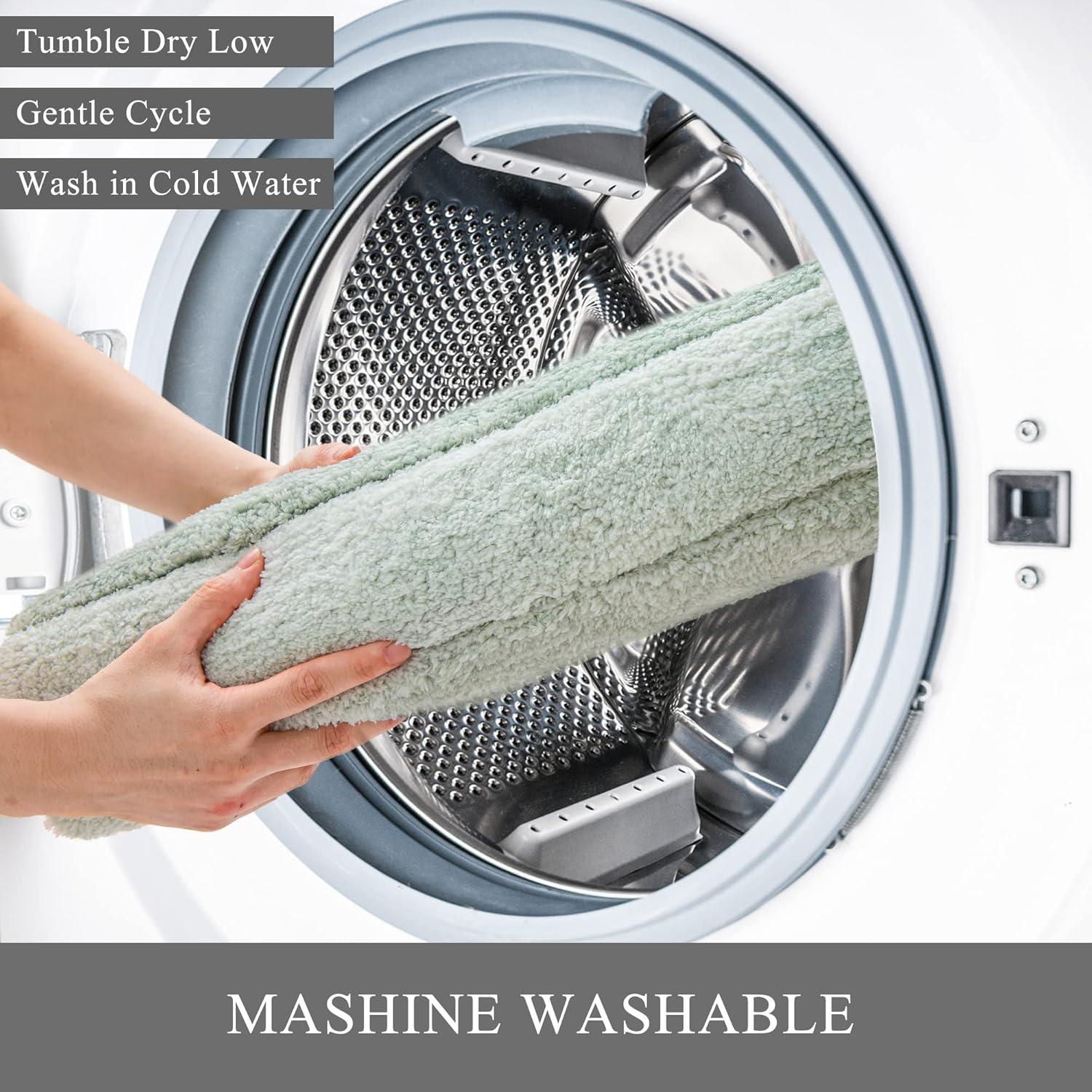 Juego de Alfombrillas de Baño Kmson 3 Pcs Antideslizante Verde