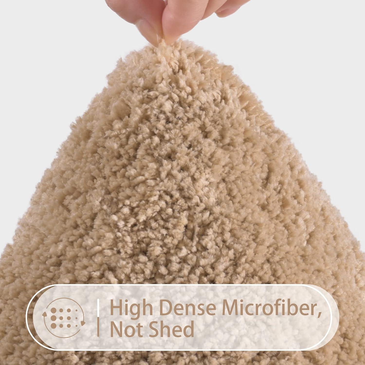 Conjunto de Alfombrillas de Baño LOCHAS Beige 2 Piezas Antideslizante