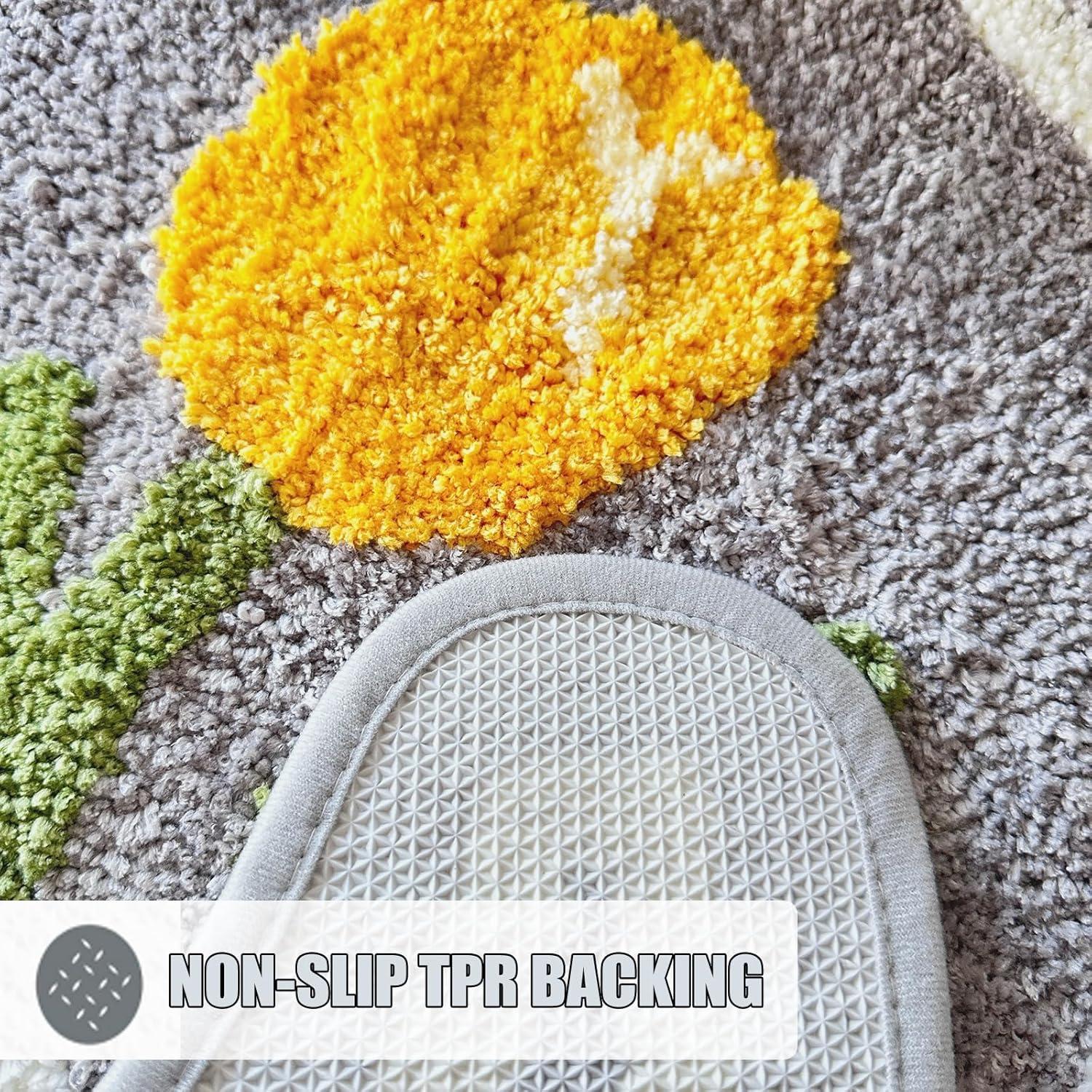 Juego de Alfombrillas de Baño 2 Piezas PTAEXCEL Rosa Suave