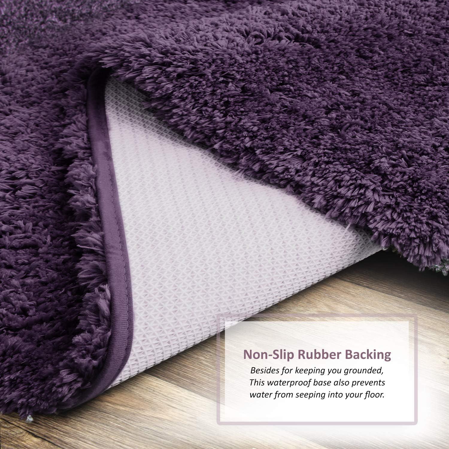 Conjunto de Alfombrillas de Baño Clara Clark 3 Piezas Berenjena