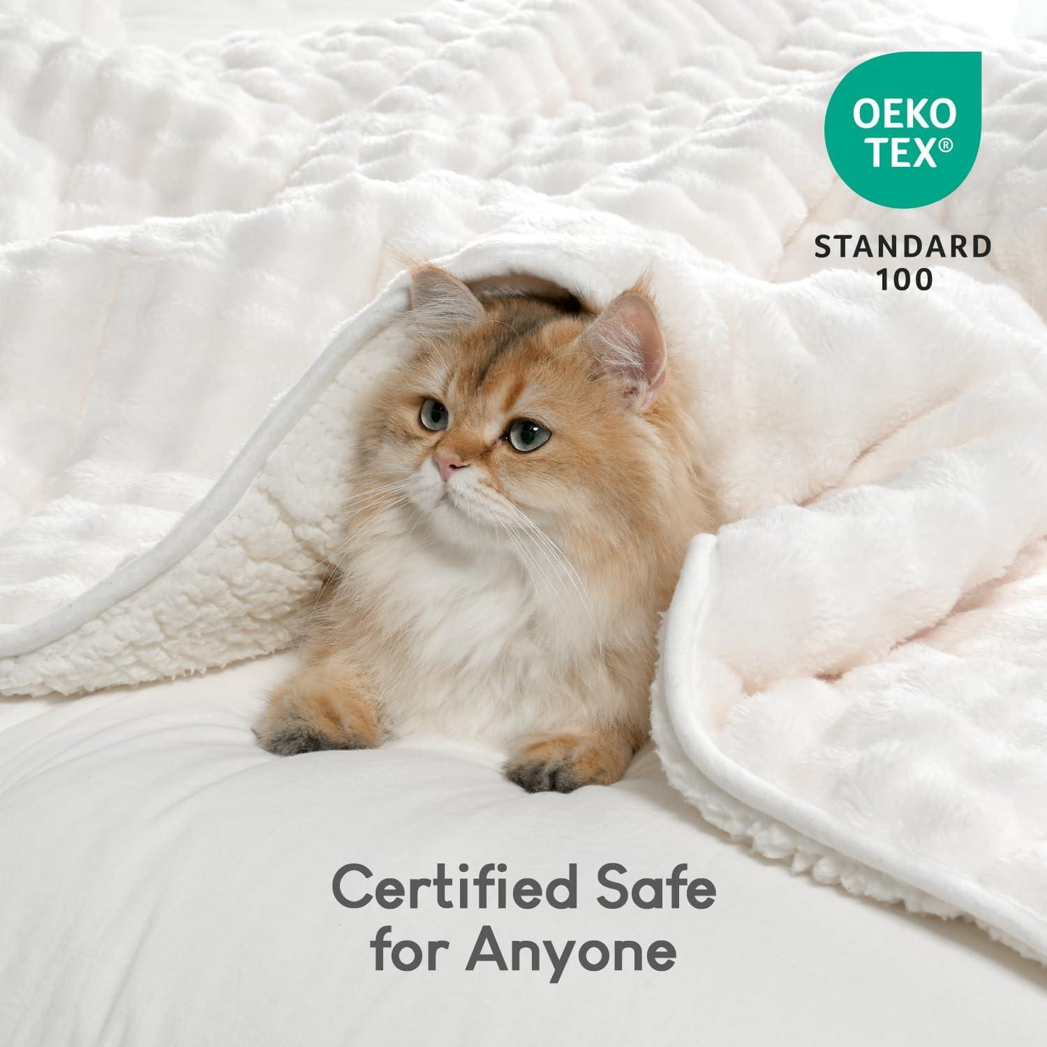 Manta con peso Cottonblue 6.8kg Burbuja Sherpa 152x203cm