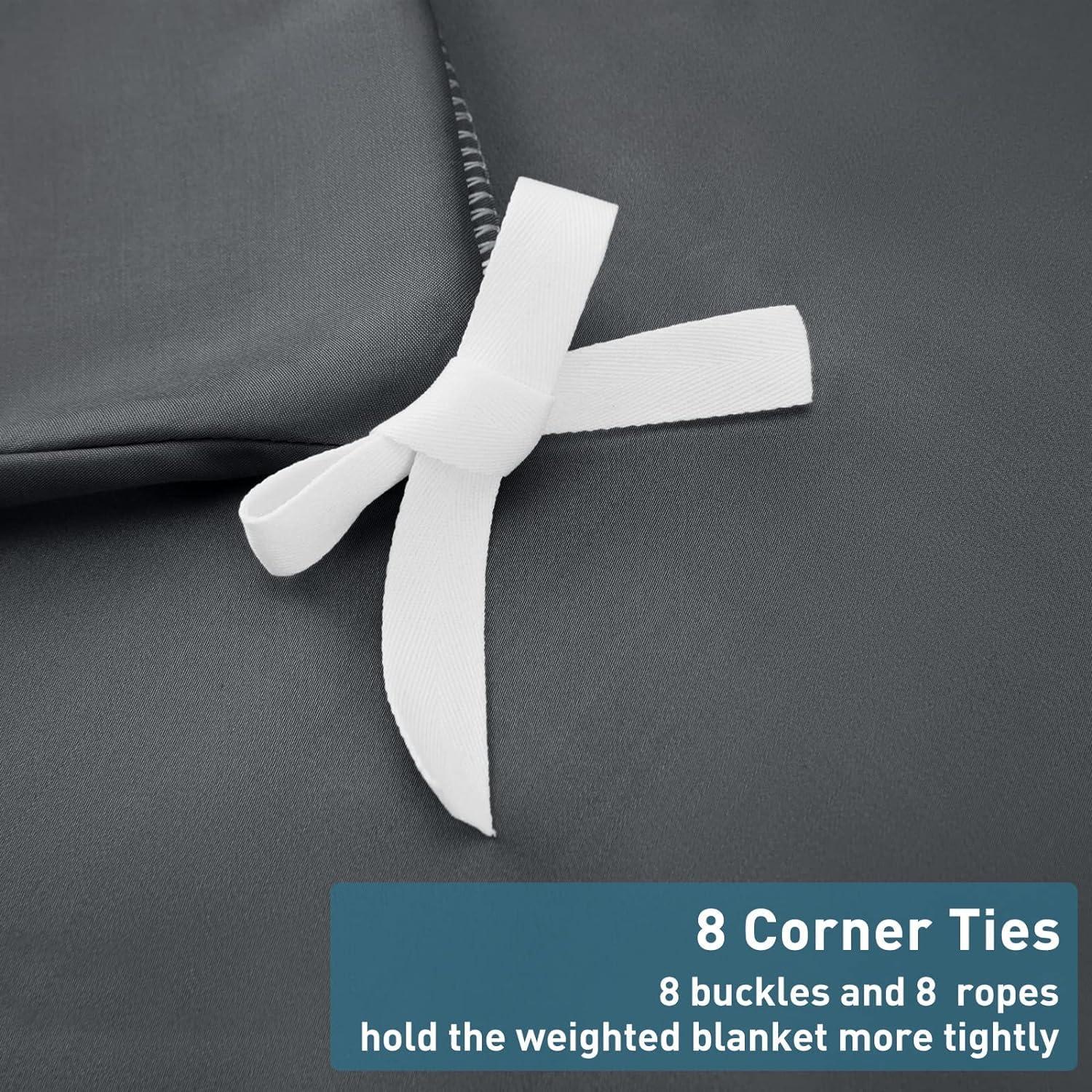 Cubierta de Edredón Removible Weighted Idea 48x72 Gris Oscuro
