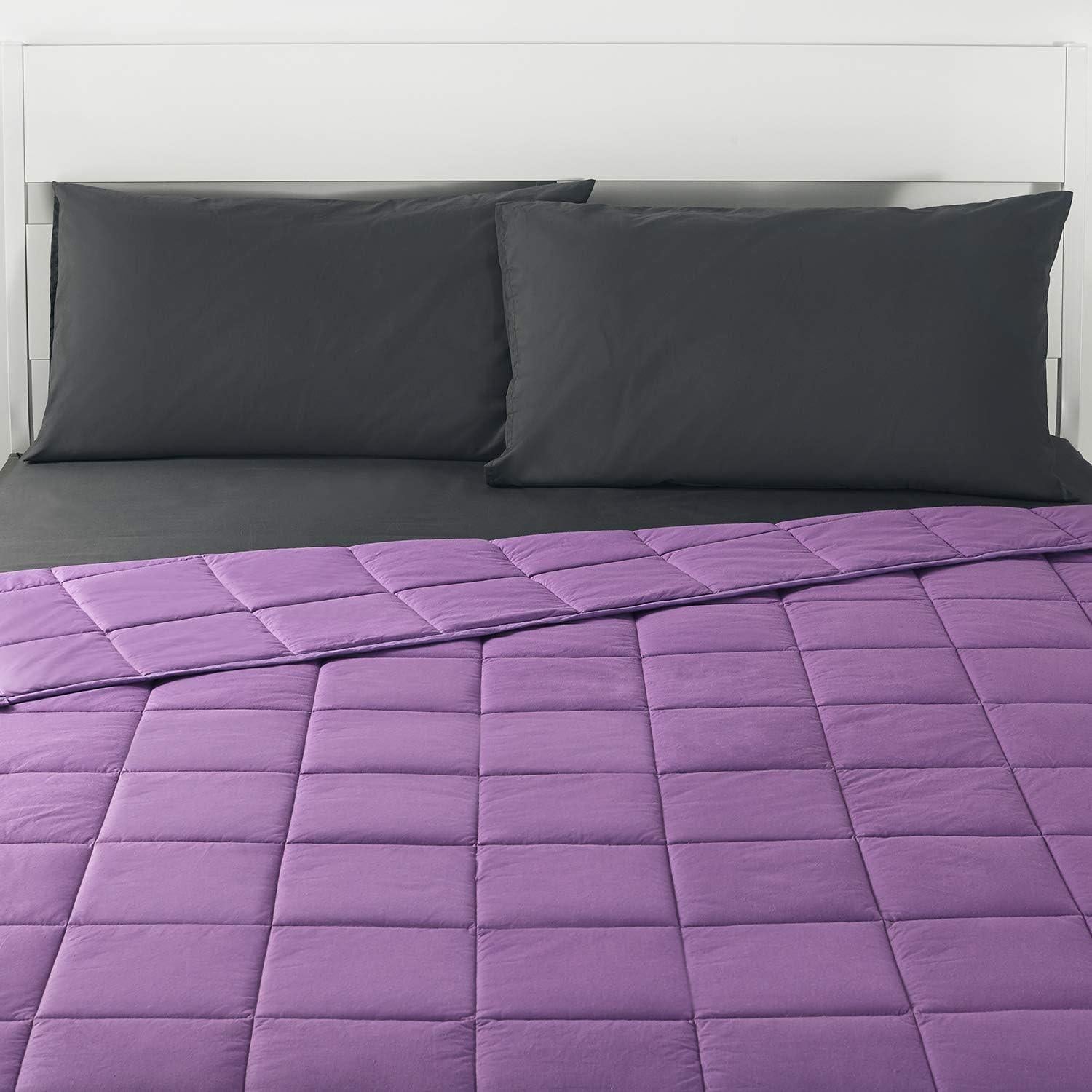 Manta con peso RelaxBlanket 152x203 cm 4.54 kg Algodón Púrpura