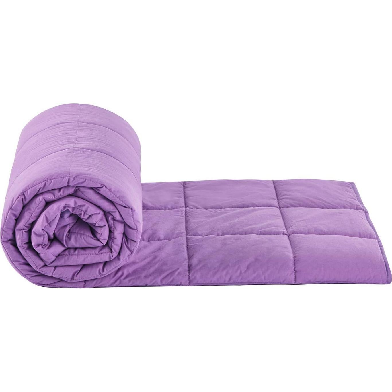 Manta con peso RelaxBlanket 152x203 cm 4.54 kg Algodón Púrpura
