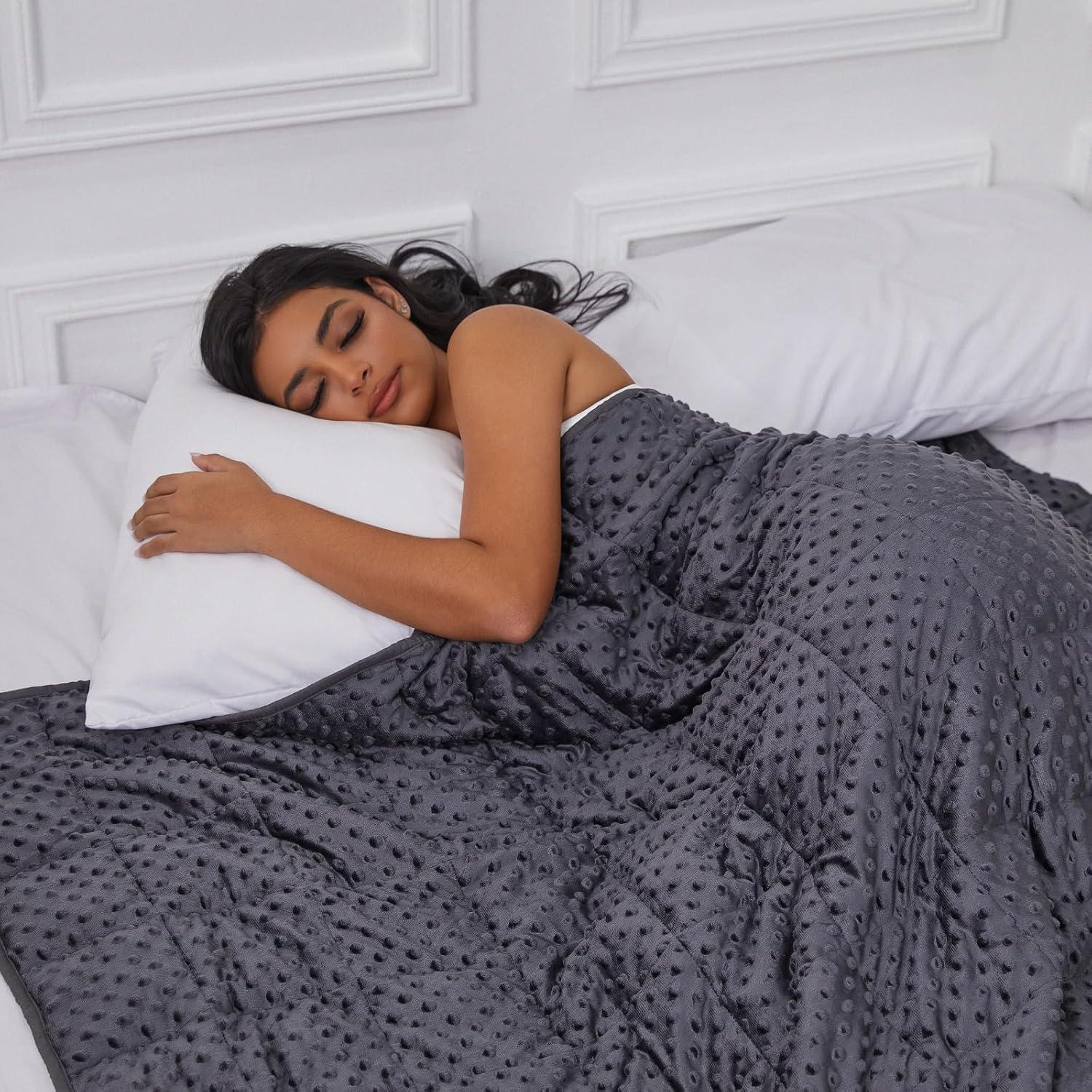 Manta con peso WAIBIO 6.8 kg 152x203 cm Gris Oscuro