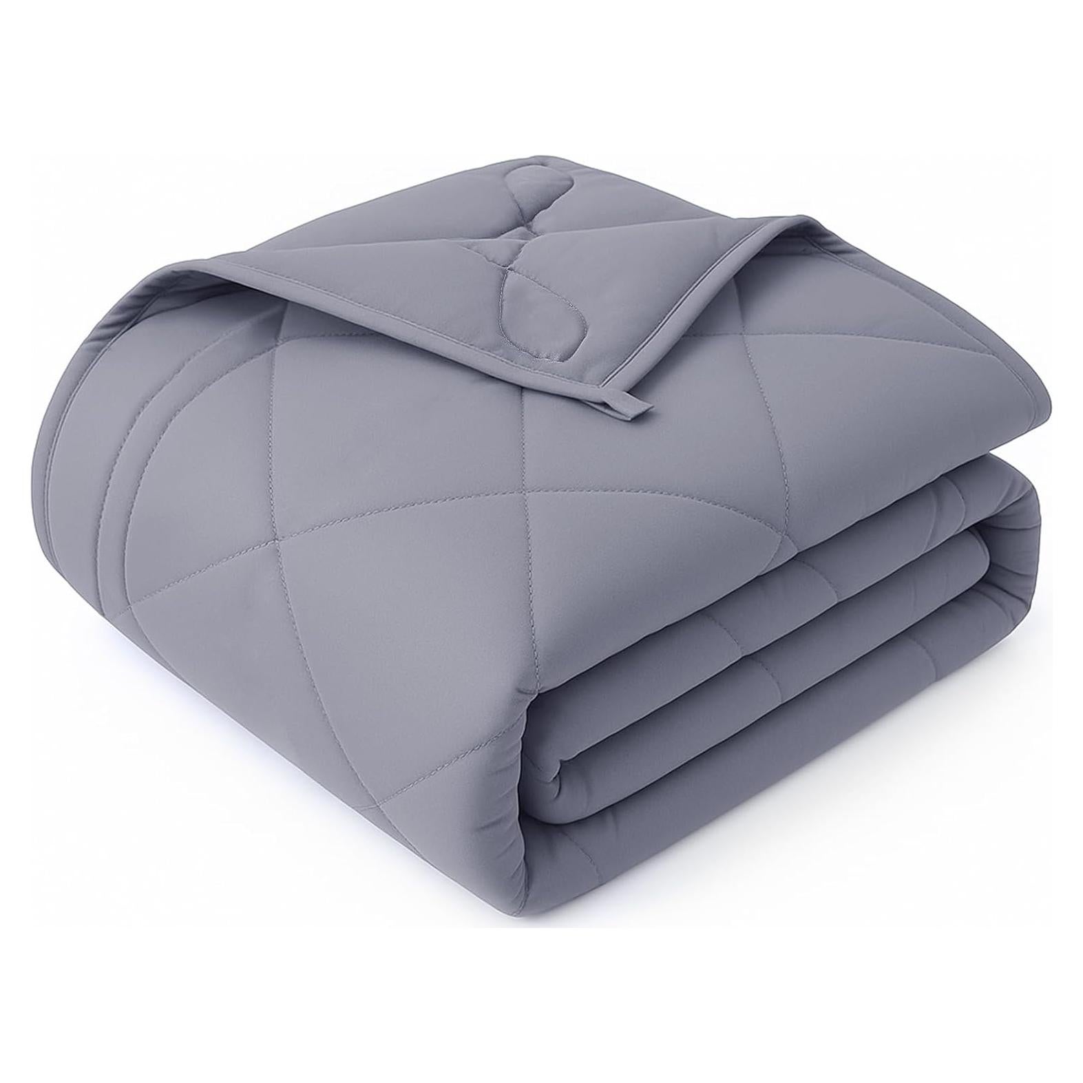 Manta pesada OMYSTYLE 6.8 kg 121.9x182.9 cm gris microfibra