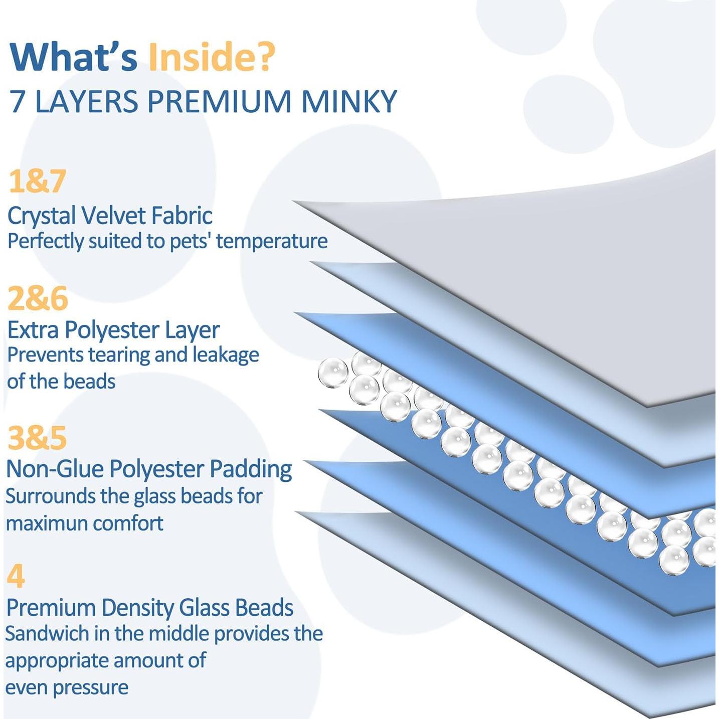 Manta Pesada para Perros LaSyL Grande 101.6x119.4cm Gris Azul