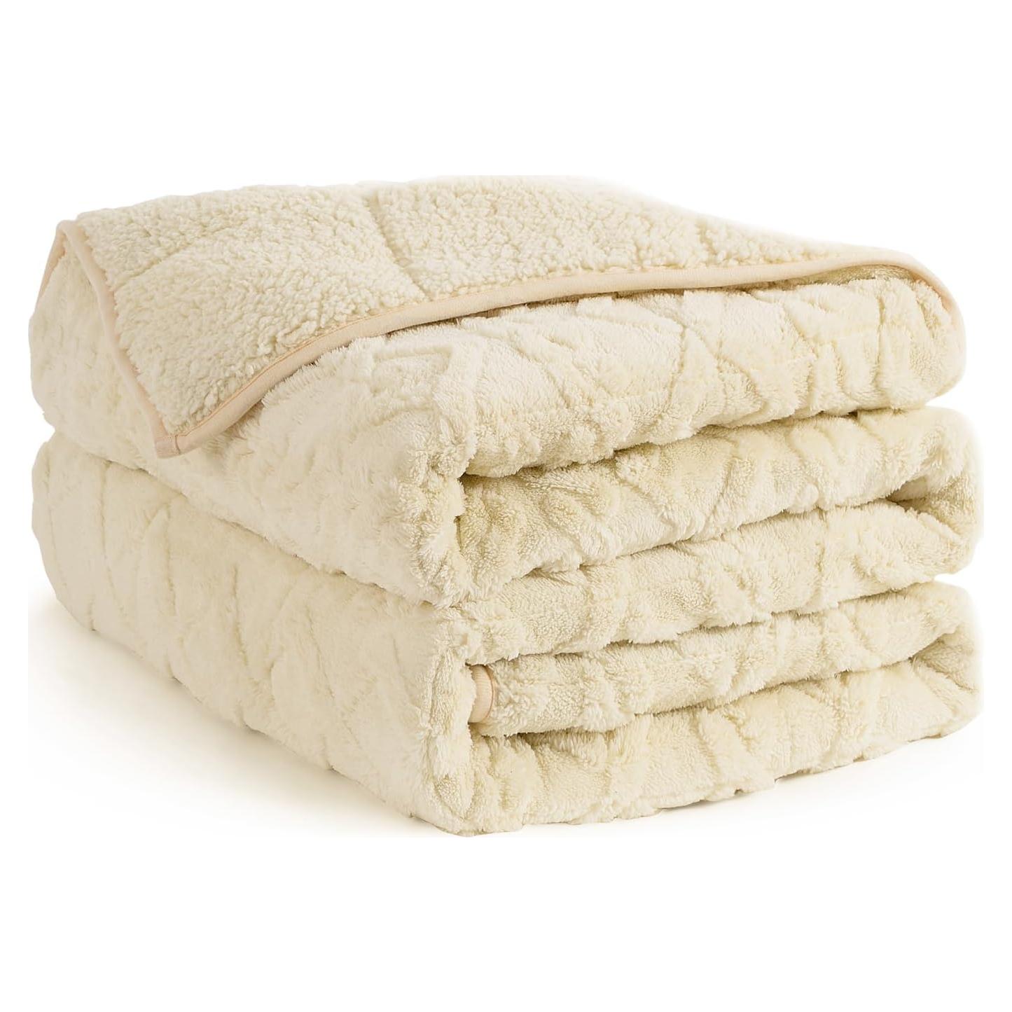 Manta con peso Topblan 7 kg Sherpa 152 x 203 cm Beige