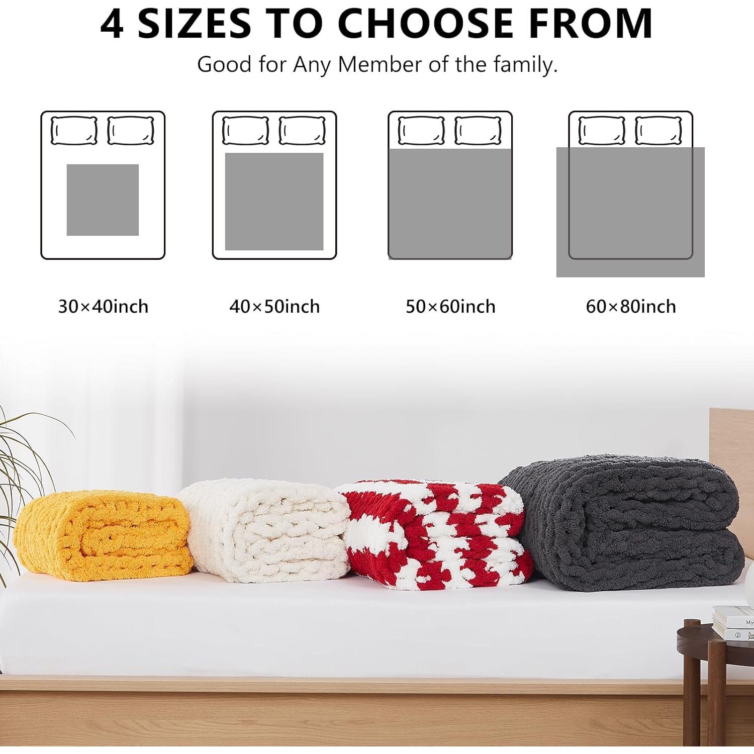 Manta de punto grueso L'AGRATY 100% Chenilla 127x152 cm