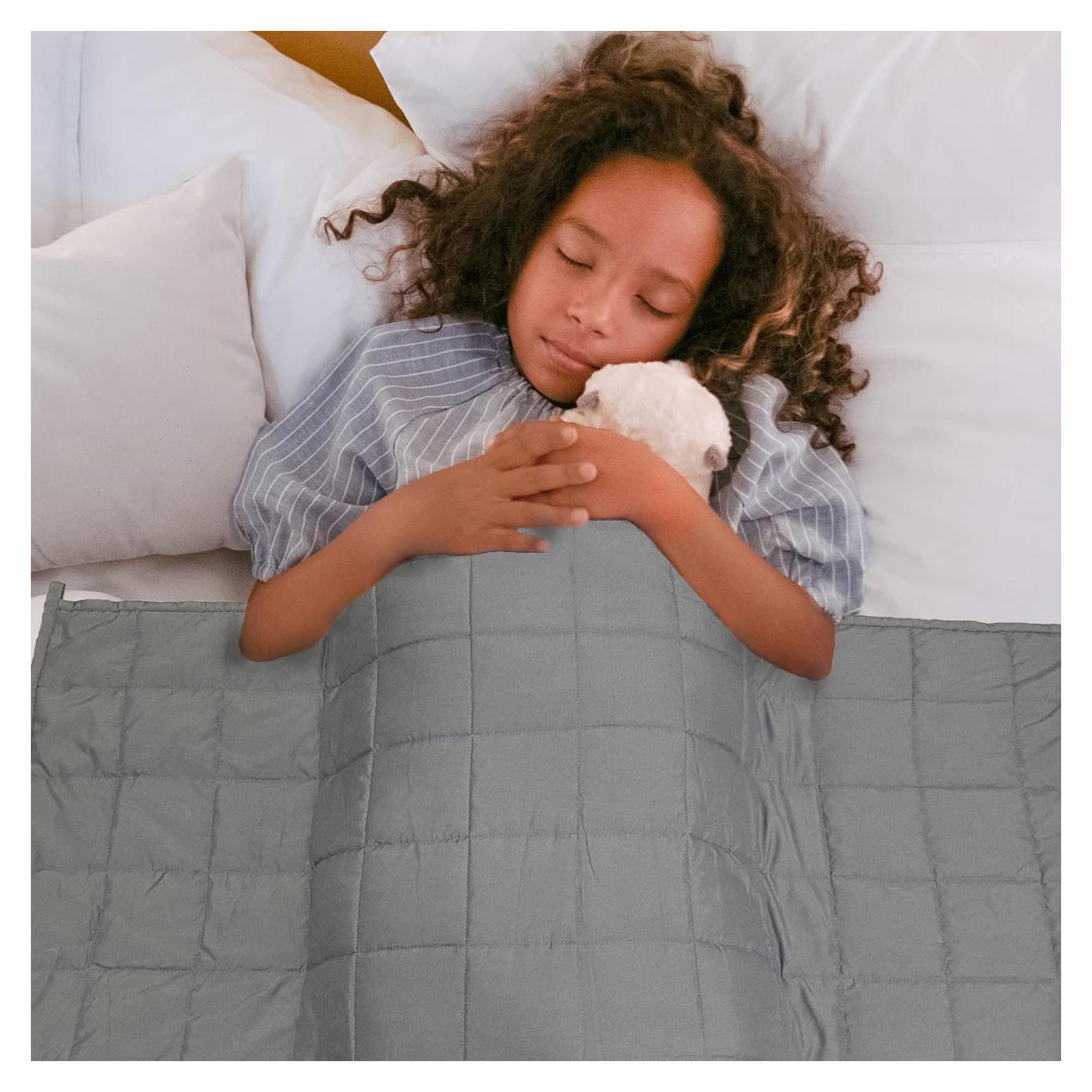 Manta con peso Aimon 1.36Kg Gris Oscuro 50x76cm Transpirable