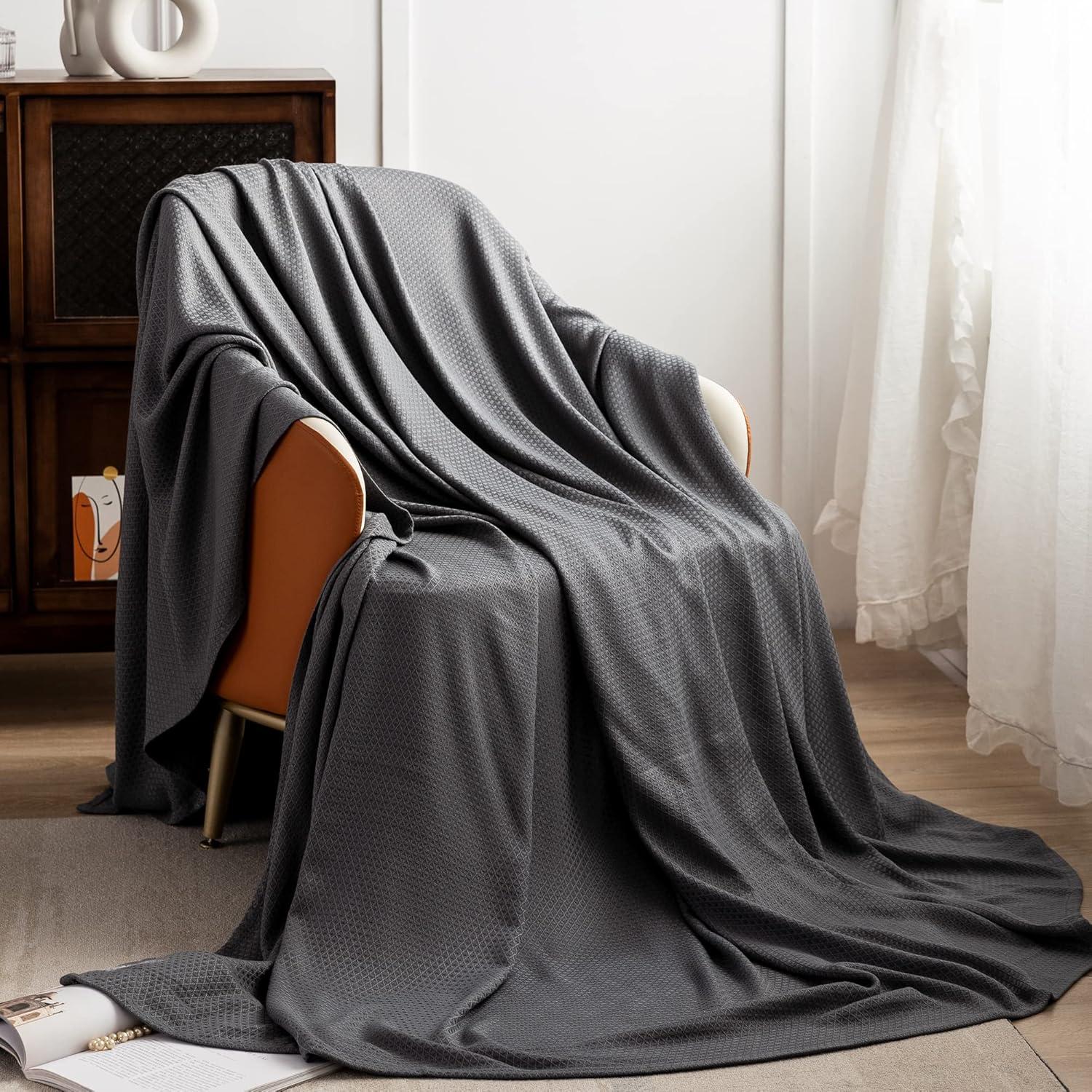 Manta Refrigerante AmyHomie 200x230 cm Rayón Bambú Gris