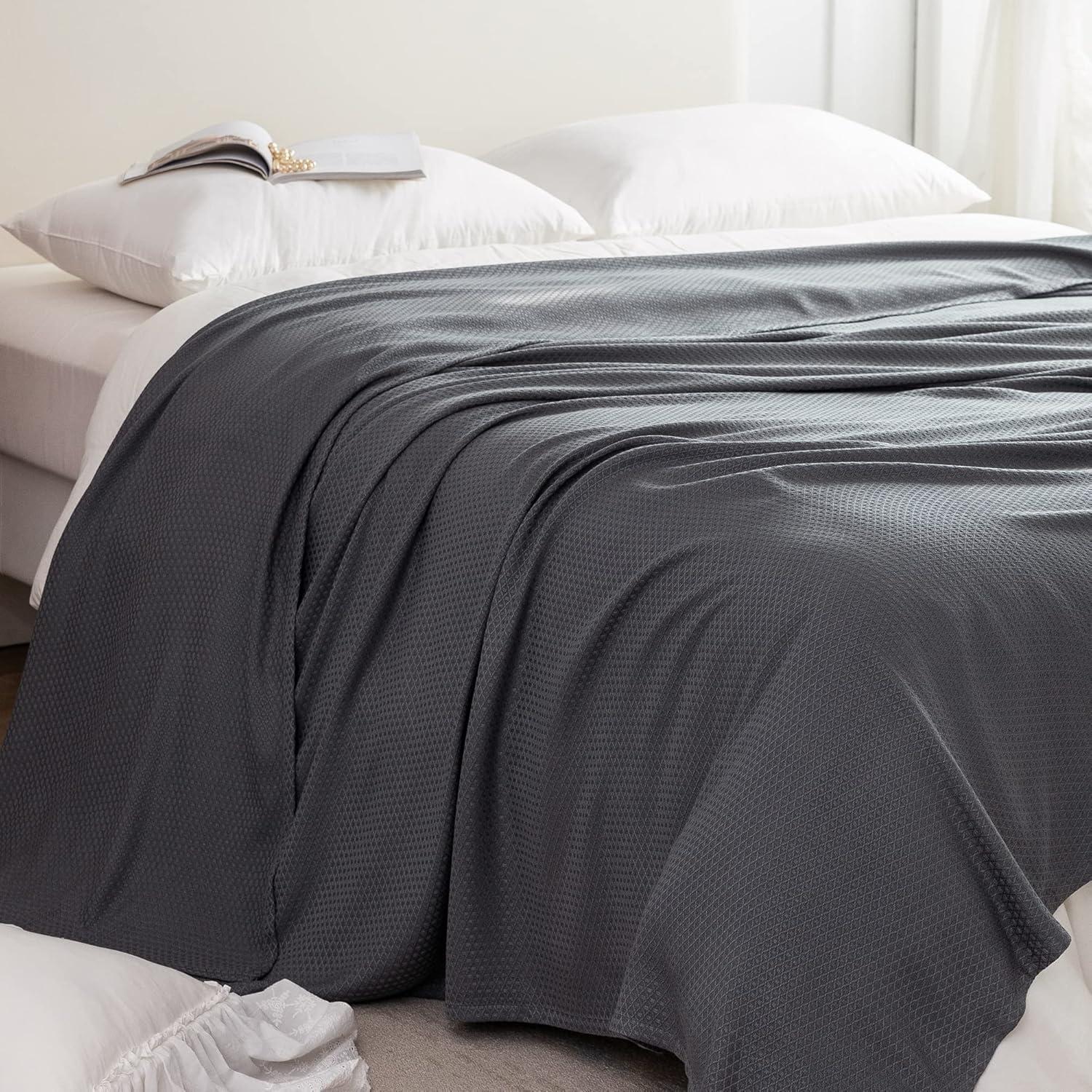 Manta Refrigerante AmyHomie 200x230 cm Rayón Bambú Gris