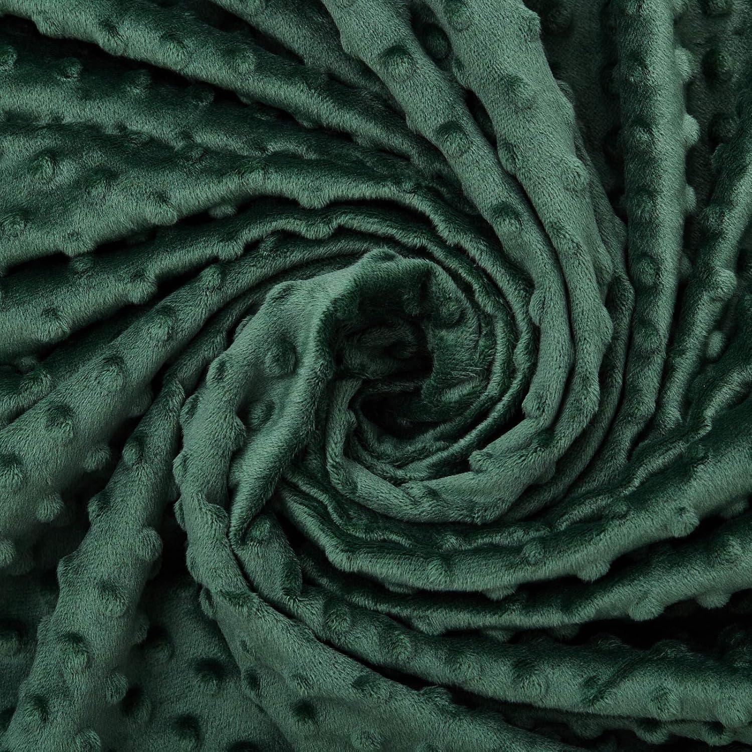 Funda de Edredón TONGDADA Verde Oscuro Minky 121x183 cm