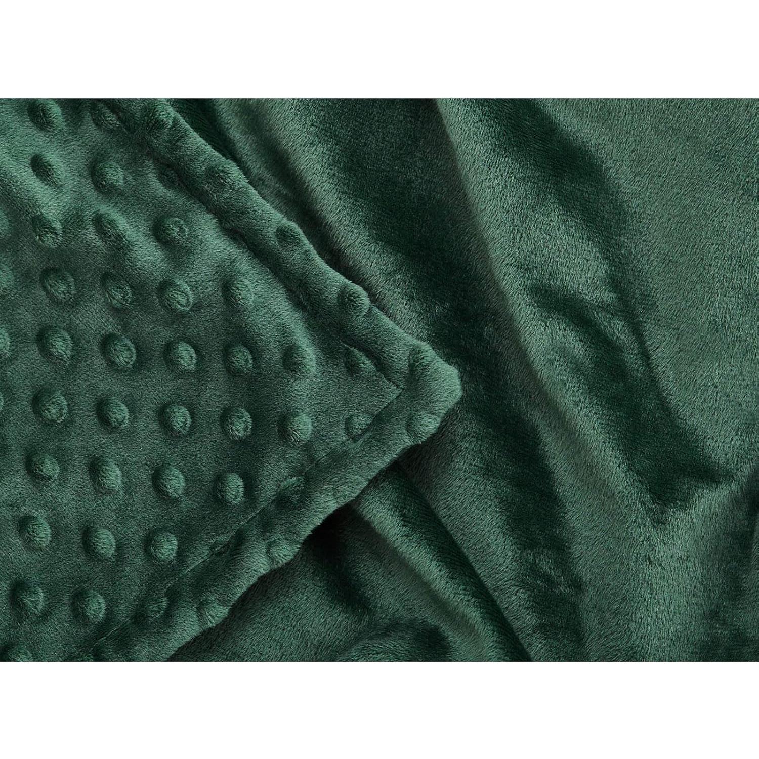 Funda de Edredón TONGDADA Verde Oscuro Minky 121x183 cm