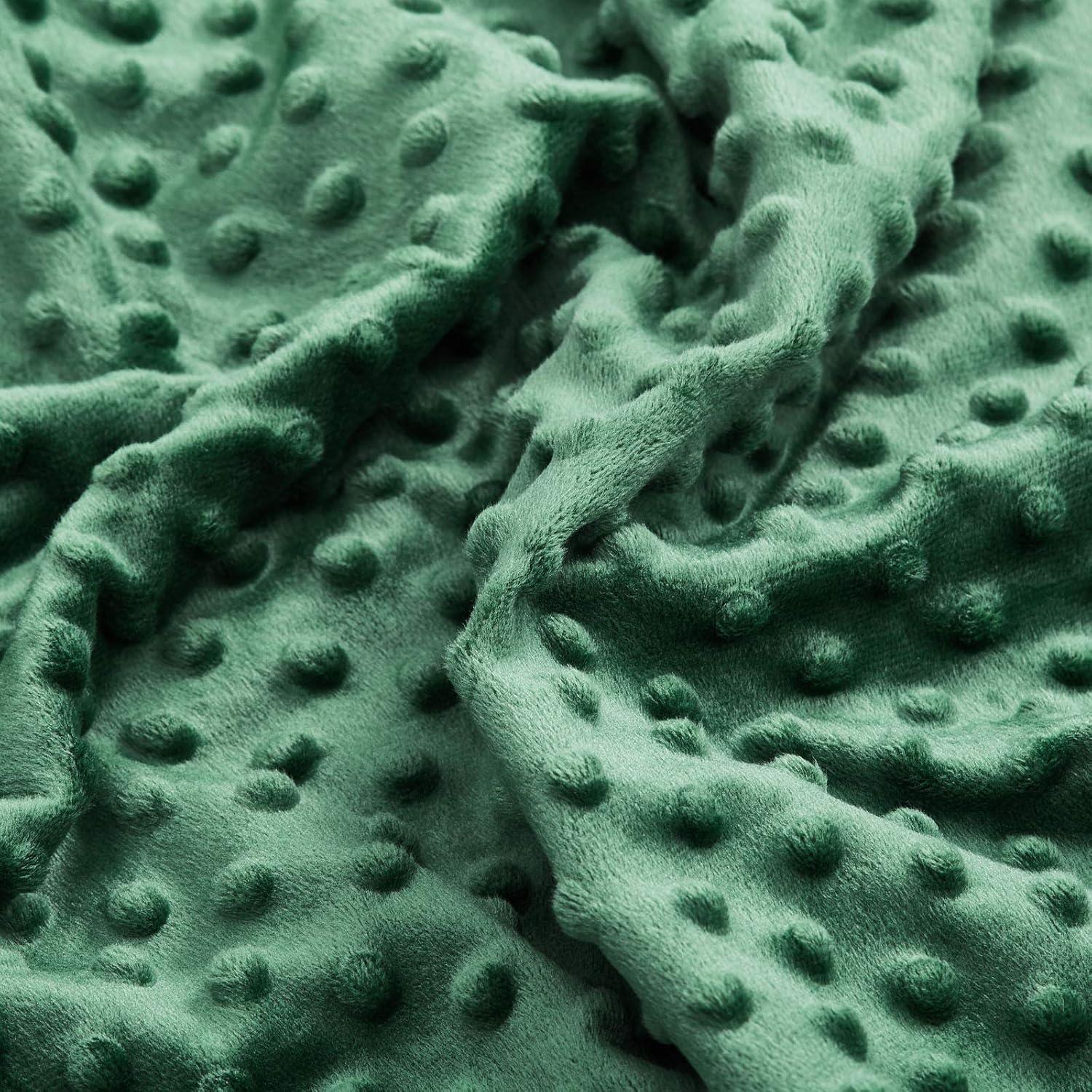 Funda de Edredón TONGDADA Verde Oscuro Minky 121x183 cm