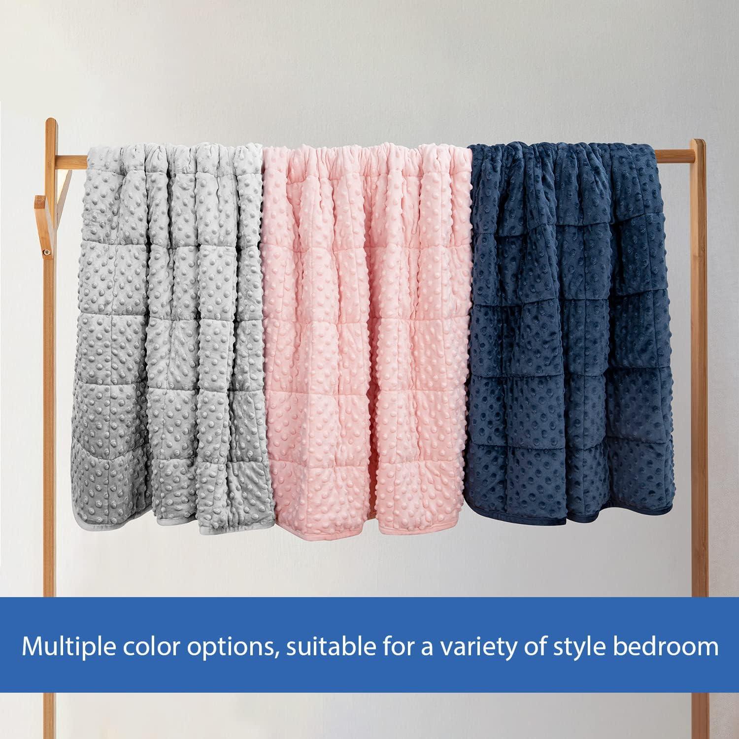 Manta con peso Rosa 91x122cm Huloo Sleep para Niños 2.27kg