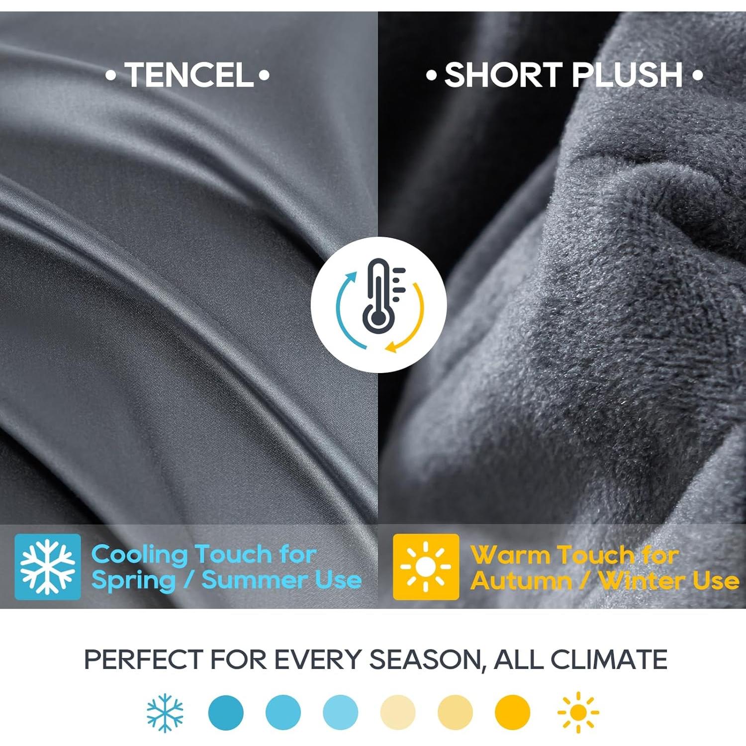 Manta con Peso King 9kg OMYSTYLE Doble Cara Terciopelo Tencel