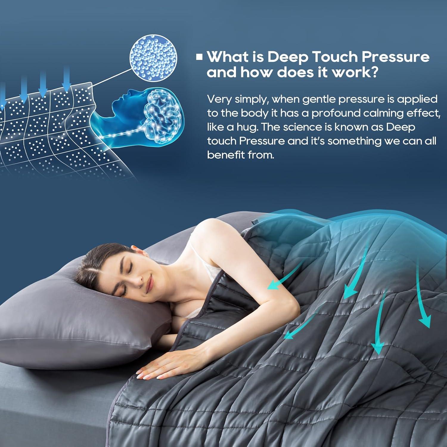 Manta con Peso King 9kg OMYSTYLE Doble Cara Terciopelo Tencel