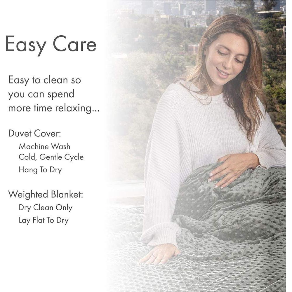 Manta con peso RelaxEden 6.8 kg 152x203 cm con funda lavable
