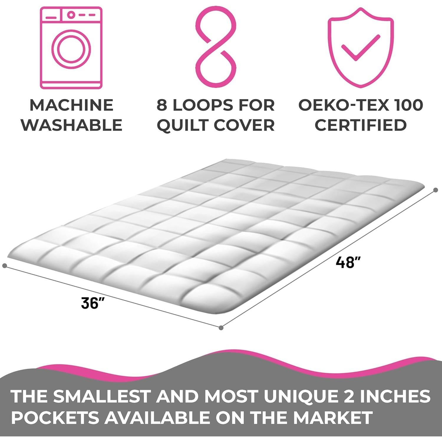 Manta con peso 2.27 kg Mr. Grinder Rosa 91x122 cm