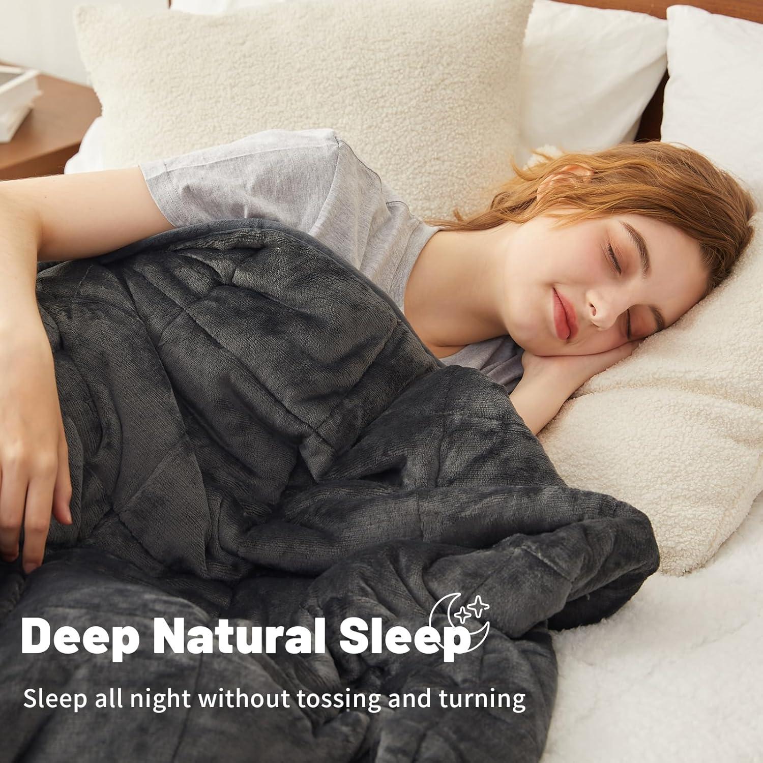 Manta con peso Aircliff 223.5x264.2 cm Gris para cama