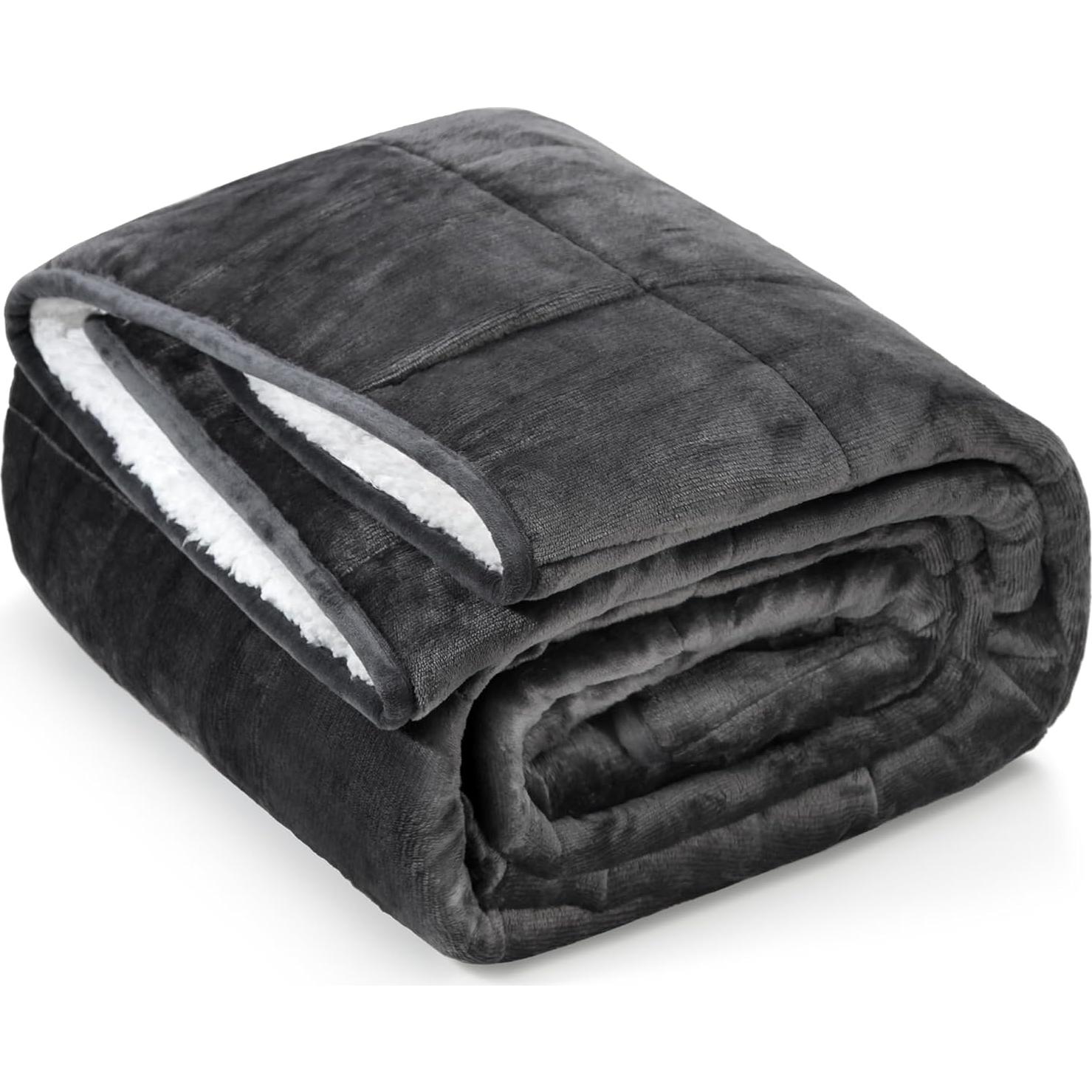 Manta con peso Aircliff 223.5x264.2 cm Gris para cama