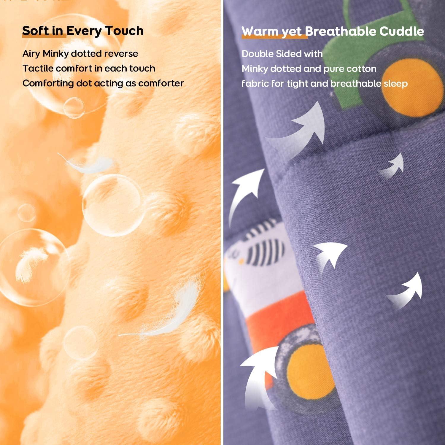 Manta con peso Uttermara 2.27 kg, 91x122 cm, Mundo coches azules