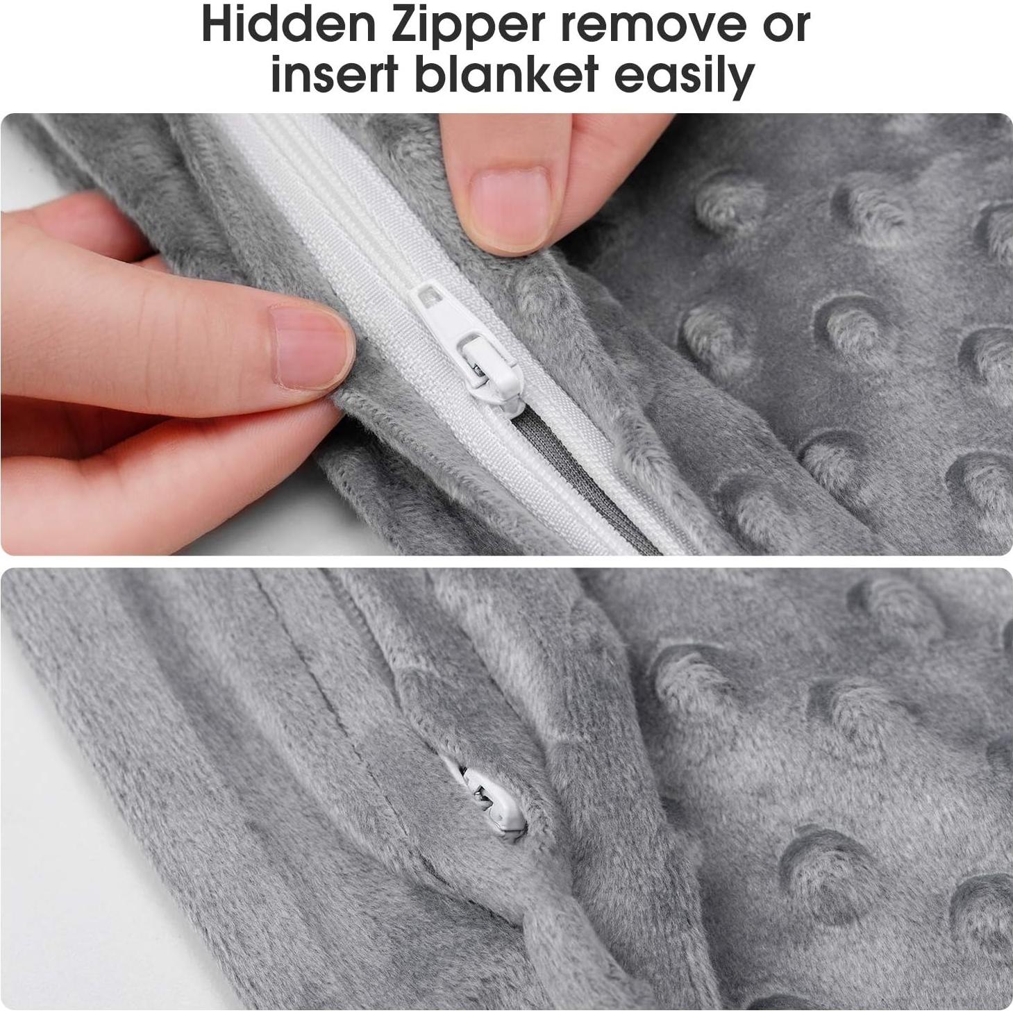 Funda de Edredón Extraíble Acdyion para Manta con Peso 152x203 cm