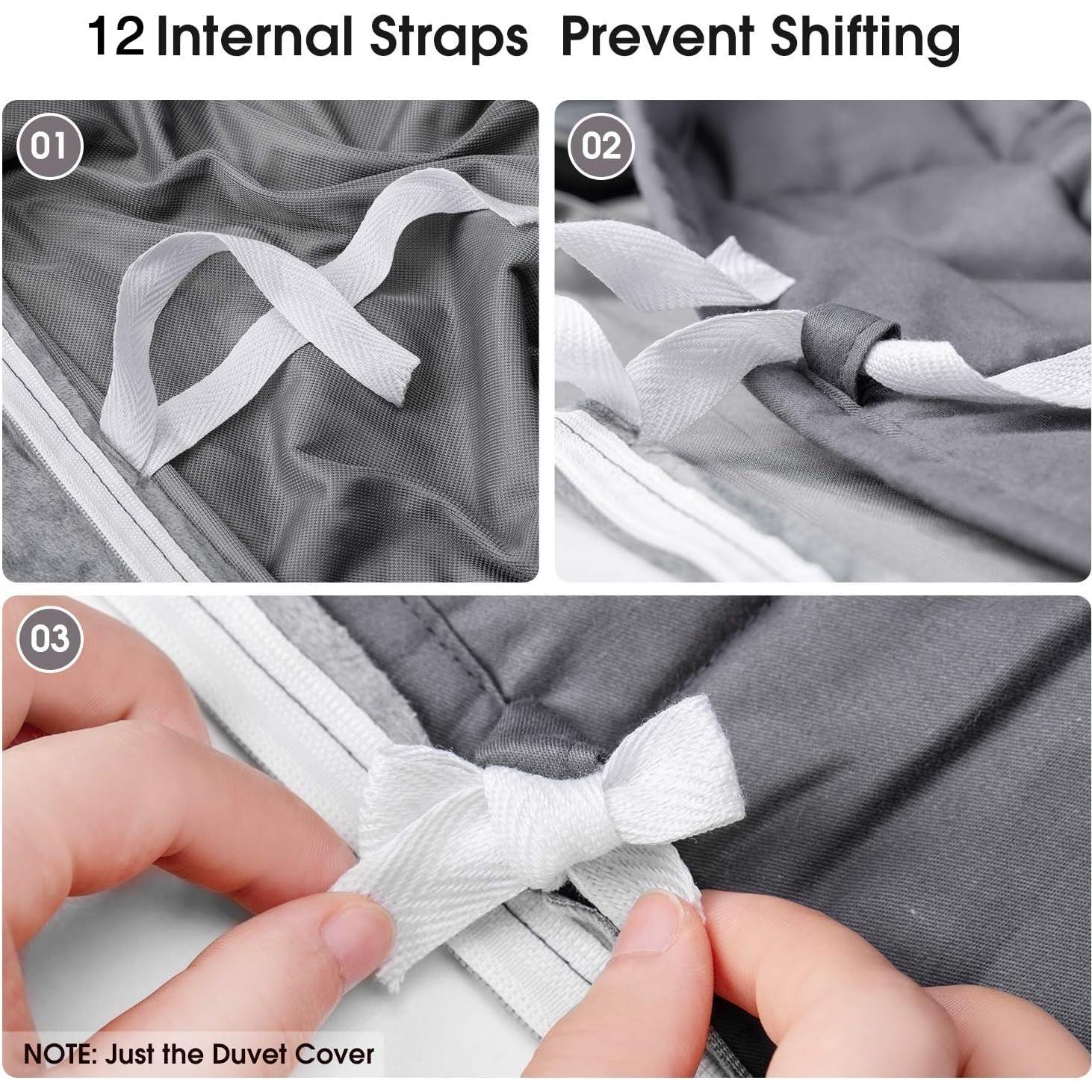 Funda de Edredón Extraíble Acdyion para Manta con Peso 152x203 cm