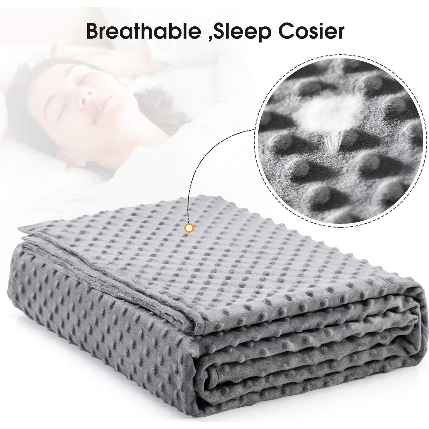 Funda de Edredón Extraíble Acdyion para Manta con Peso 152x203 cm