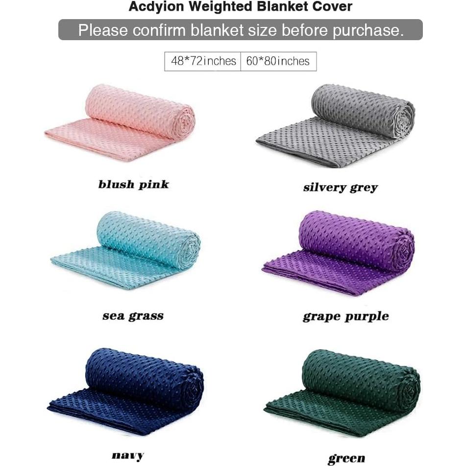 Funda de Edredón Extraíble Acdyion para Manta con Peso 152x203 cm