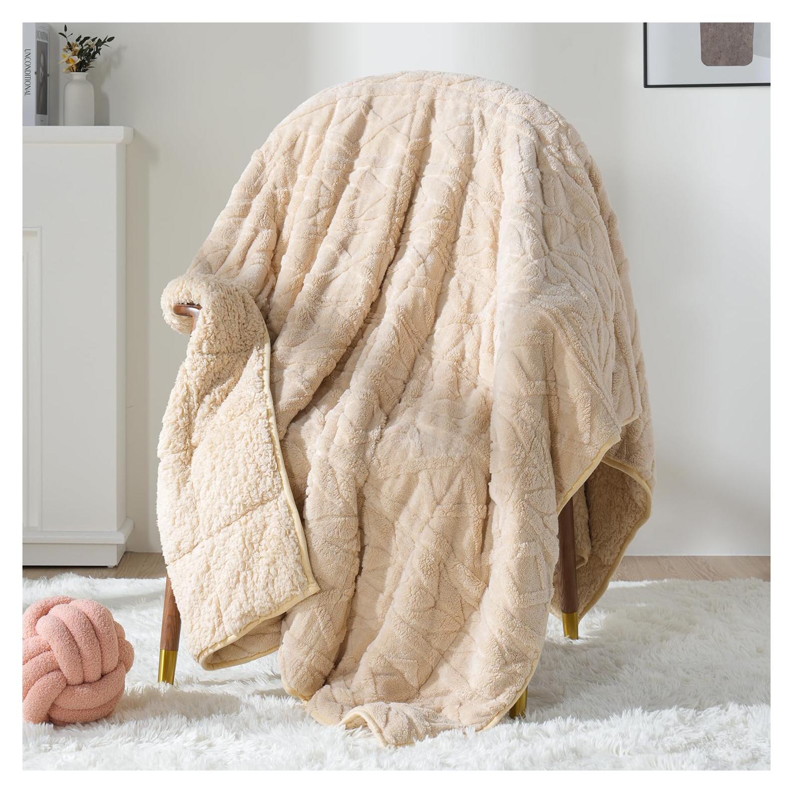 Manta con peso Sivio 152x203 cm 6.8 kg Sherpa Jacquard