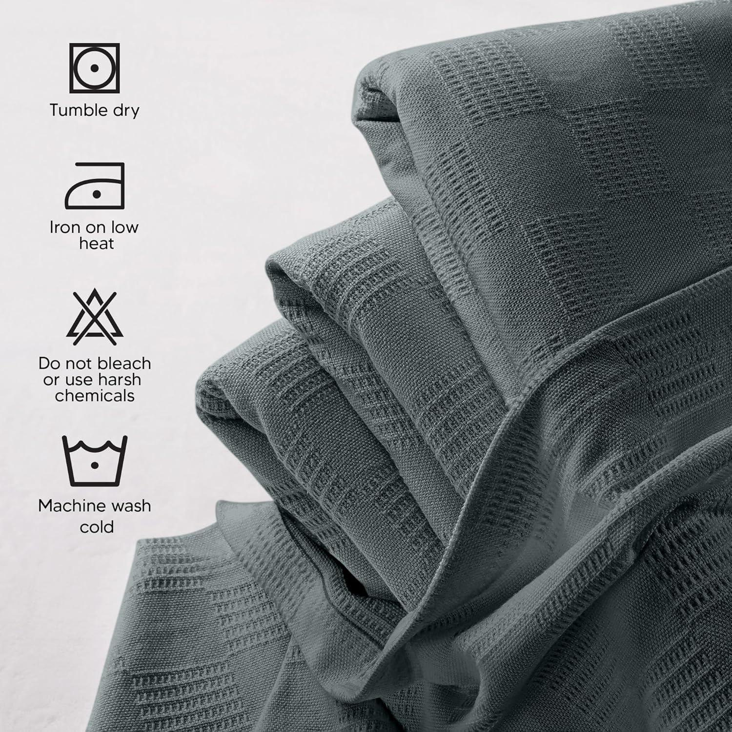 Manta de Algodón 100% Utopia Bedding Queen Gris Humo 228.6x228.6 cm