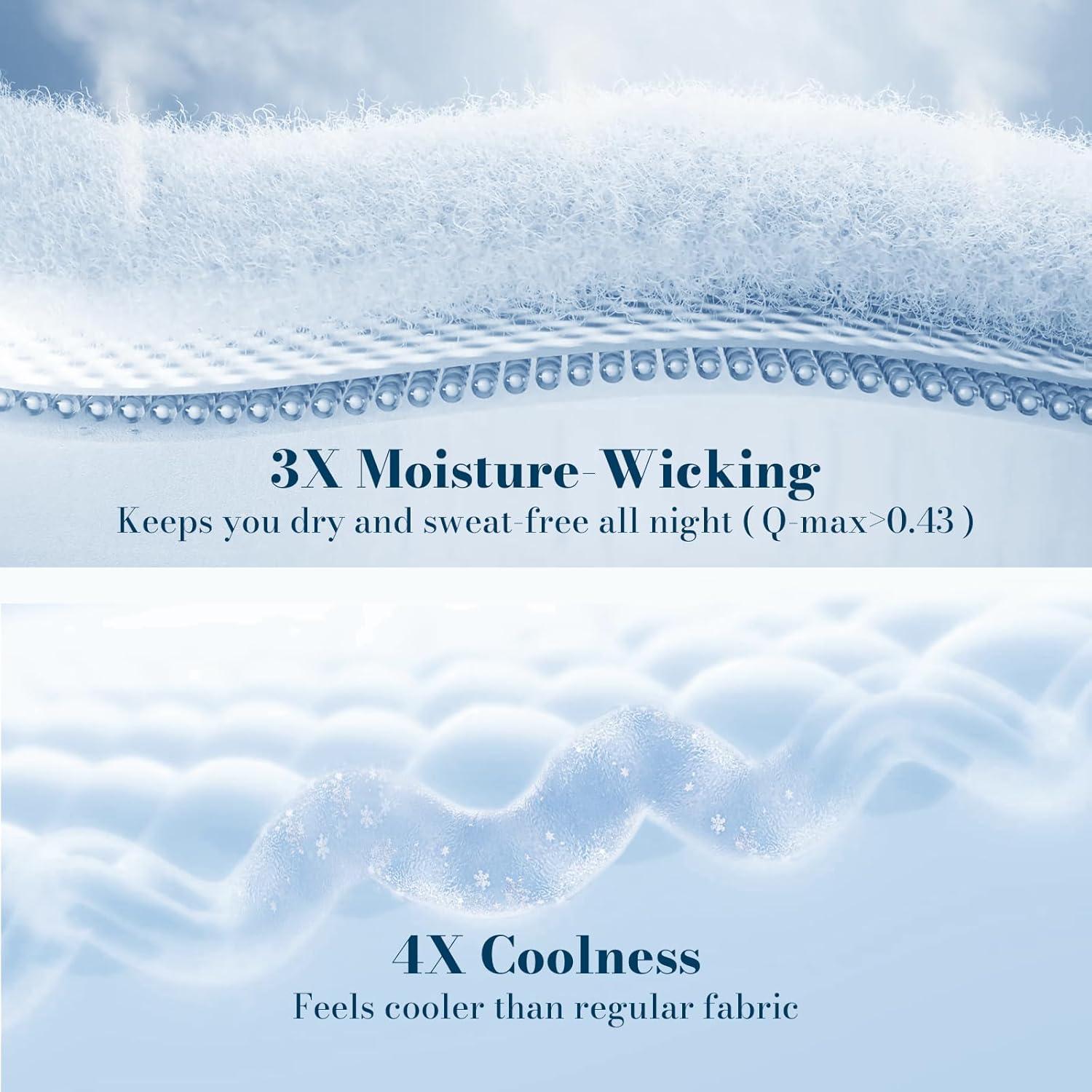 Colcha de Enfriamiento Amélie Queen Gris Carbón Transpirable