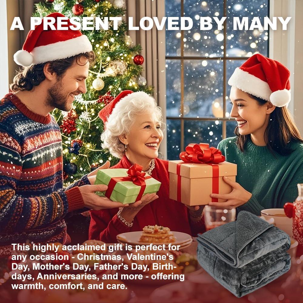 Manta con peso CZZZ 6.8 kg 203x221 cm Sherpa para adultos