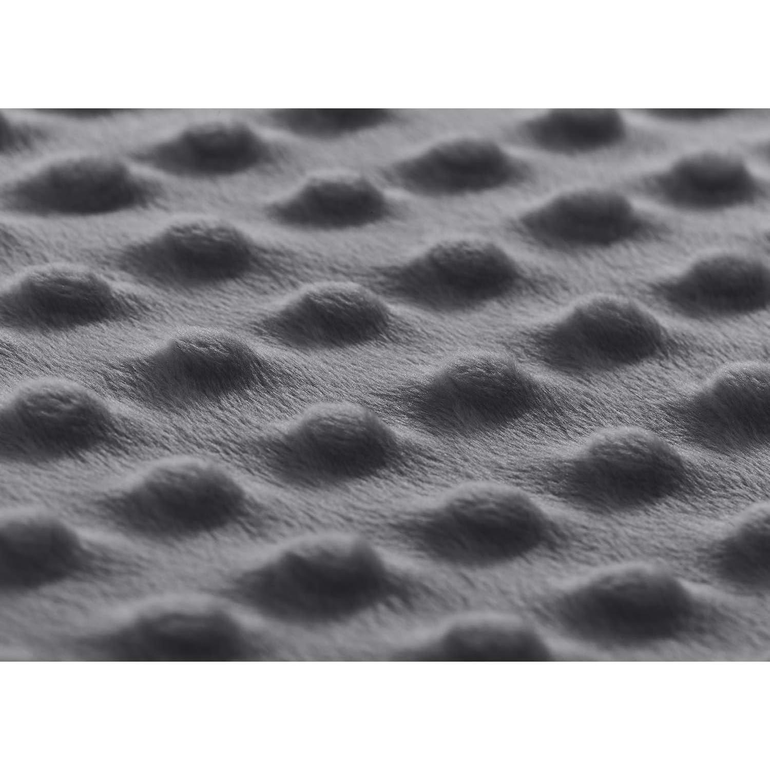 Funda de Edredón RelaxBlanket 122x183cm Minky Dot Gris Oscuro