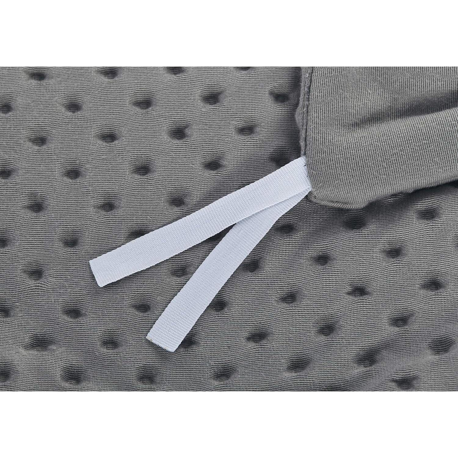 Funda de Edredón RelaxBlanket 122x183cm Minky Dot Gris Oscuro