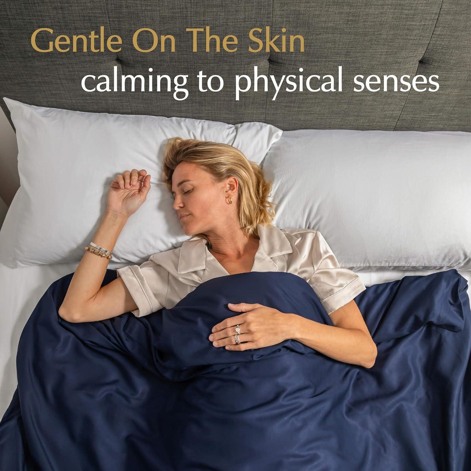 Funda de Manta con Peso Aricove 122x183 cm Azul Medianoche