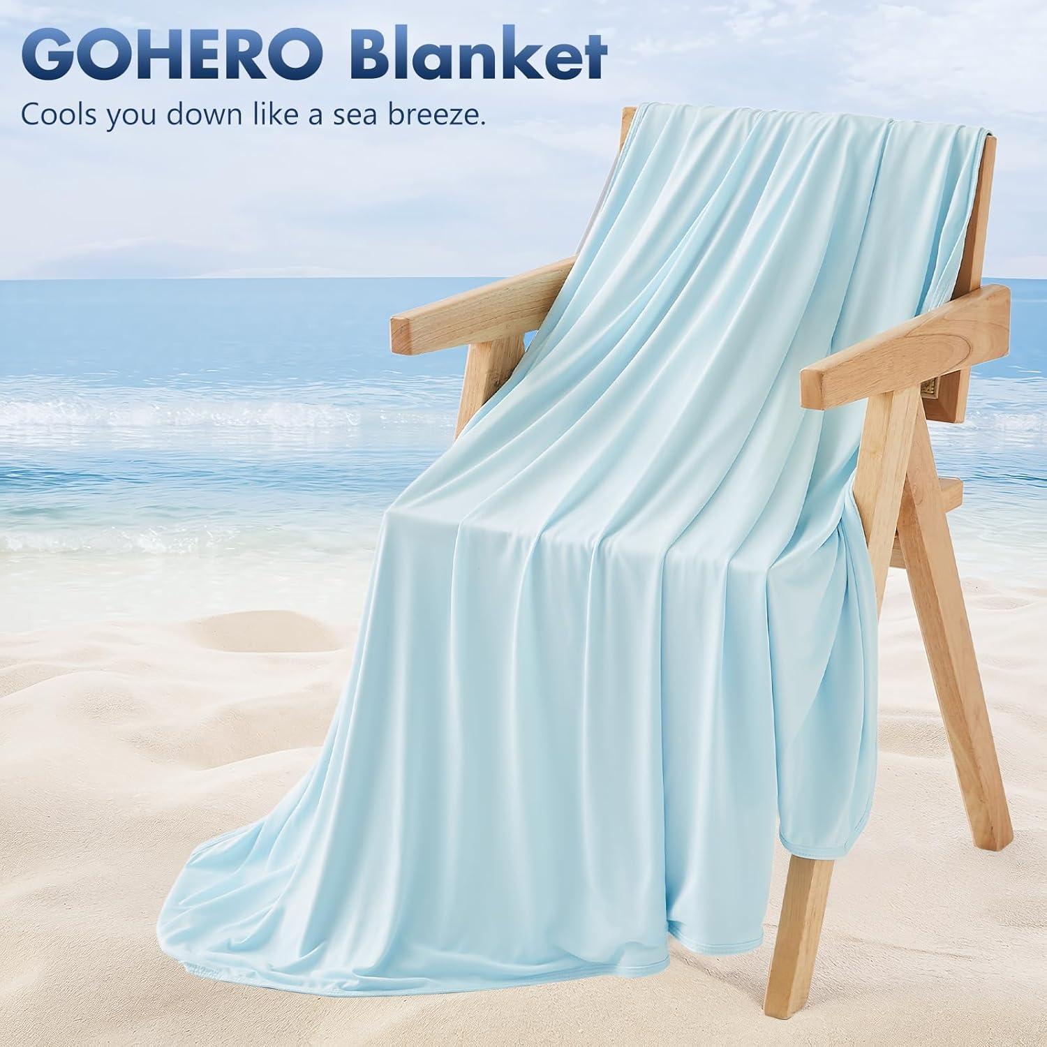 Manta Refrigerante GOHERO Reina Azul - Doble Cara 228.6x228.6cm