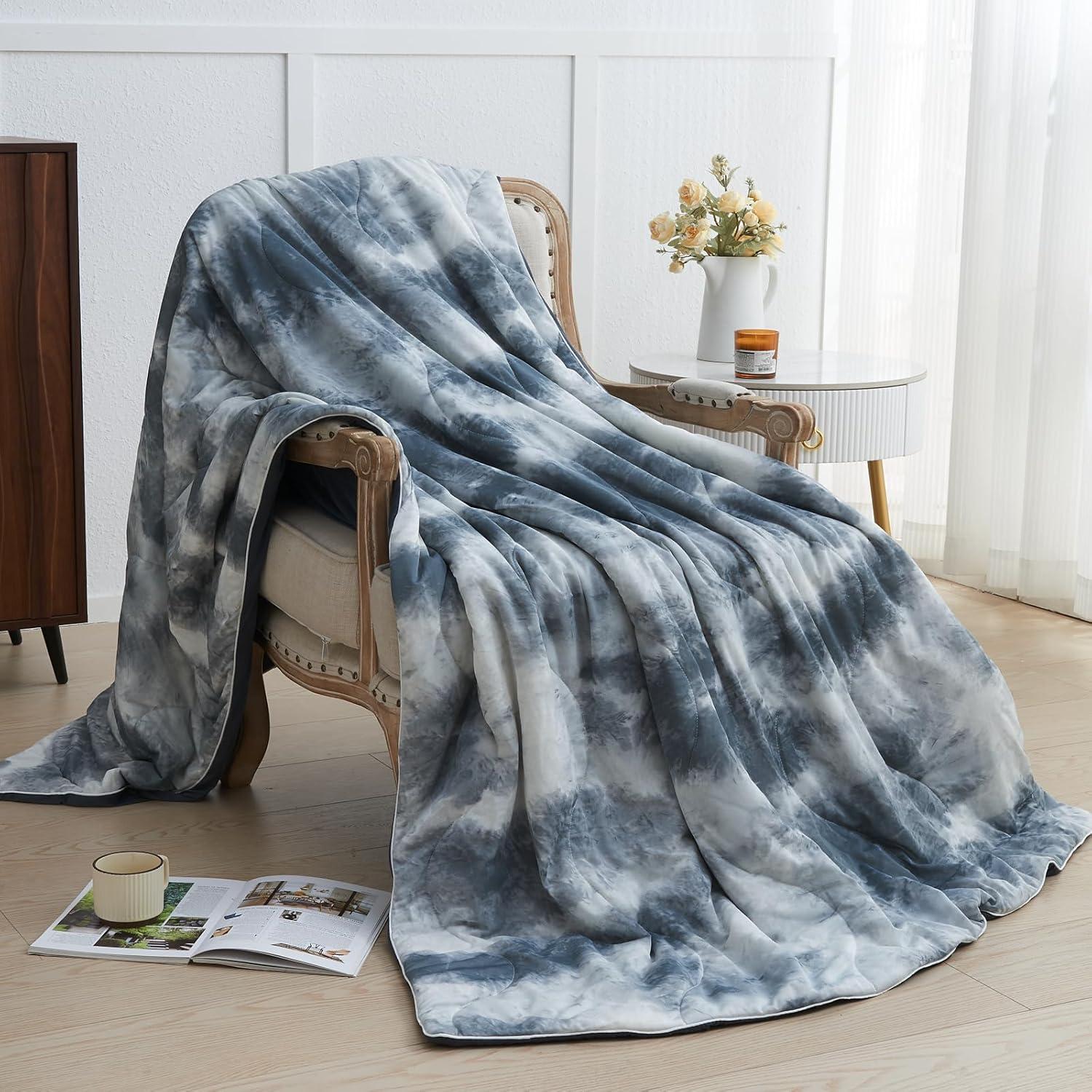 Edredón Refrigerante Cushious Queen 228.6x228.6 cm Gris