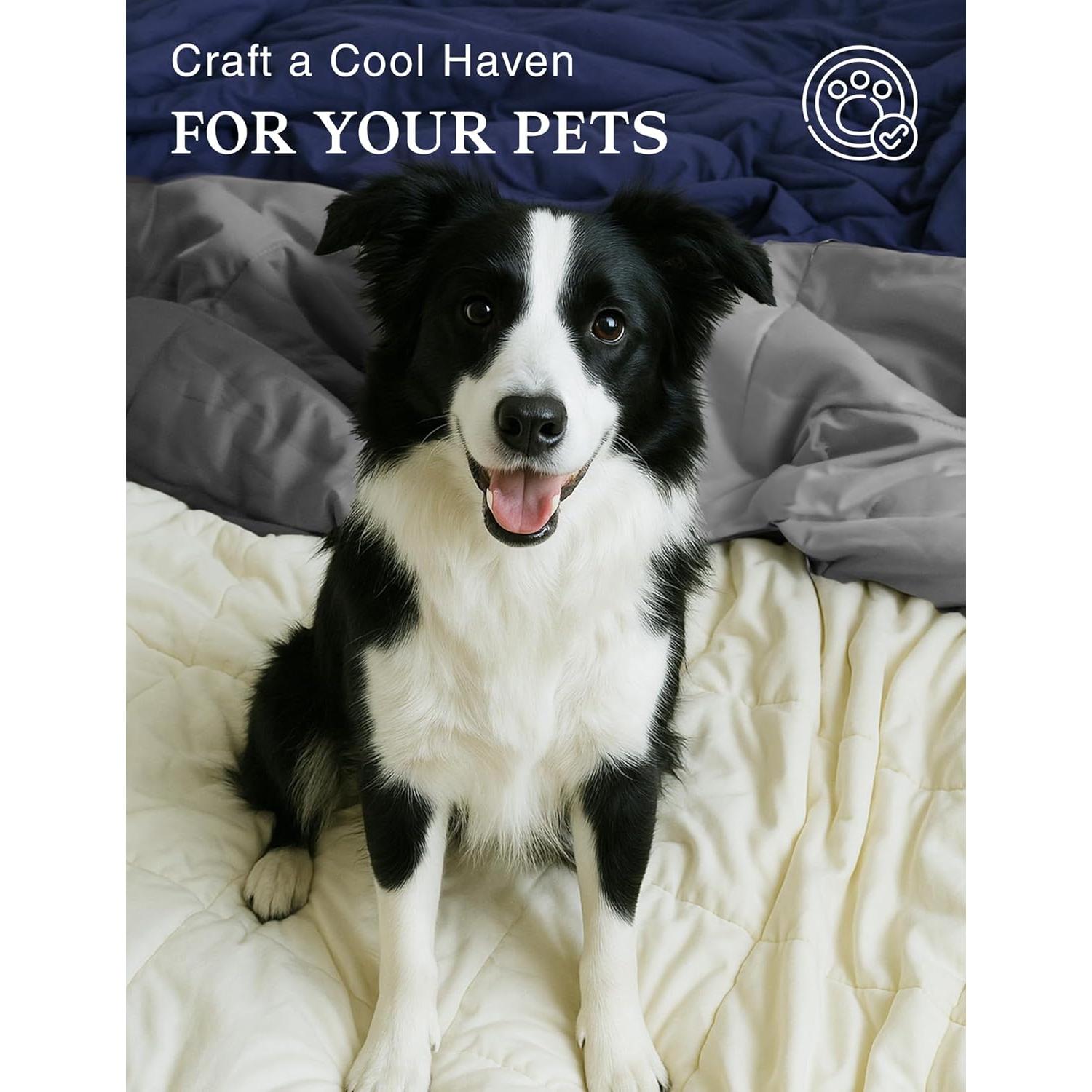 Manta Refrigerante ZonLi King 90x108" Gris Bruma Transpirable