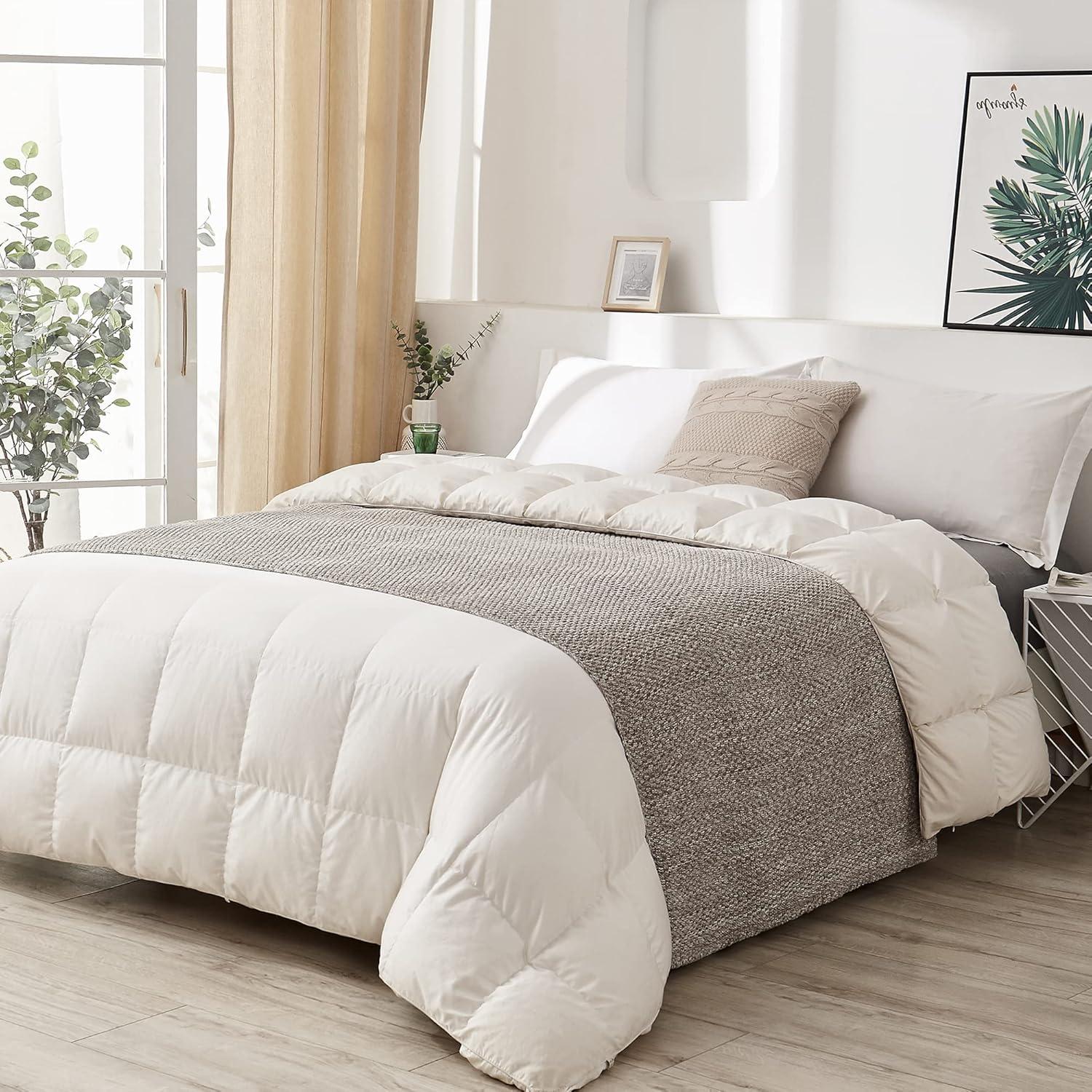 Manta de punto Longhui 100% algodón gris 152x203 cm lavable