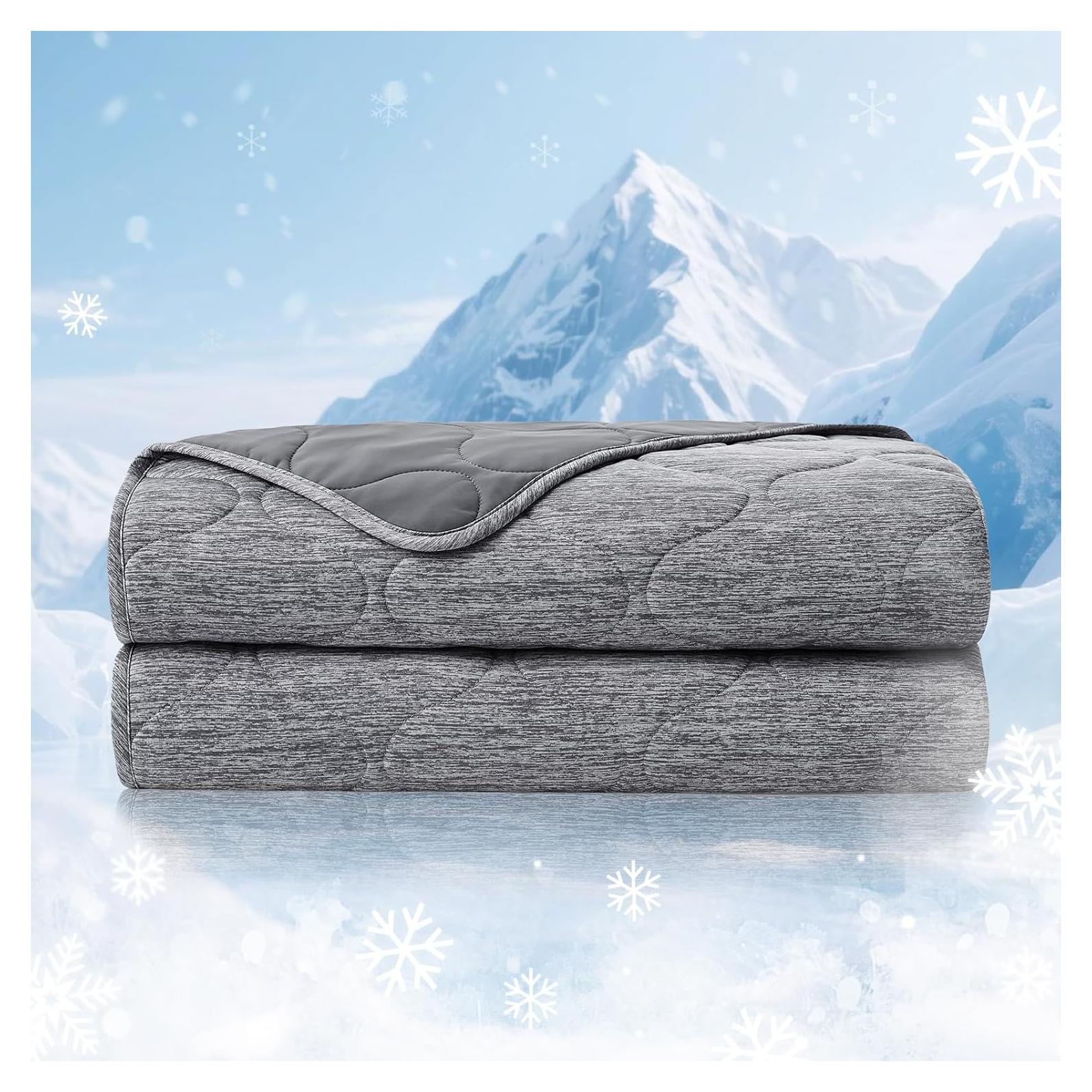 Manta de Enfriamiento Doble Cara Cozy Bliss 203x229cm Gris