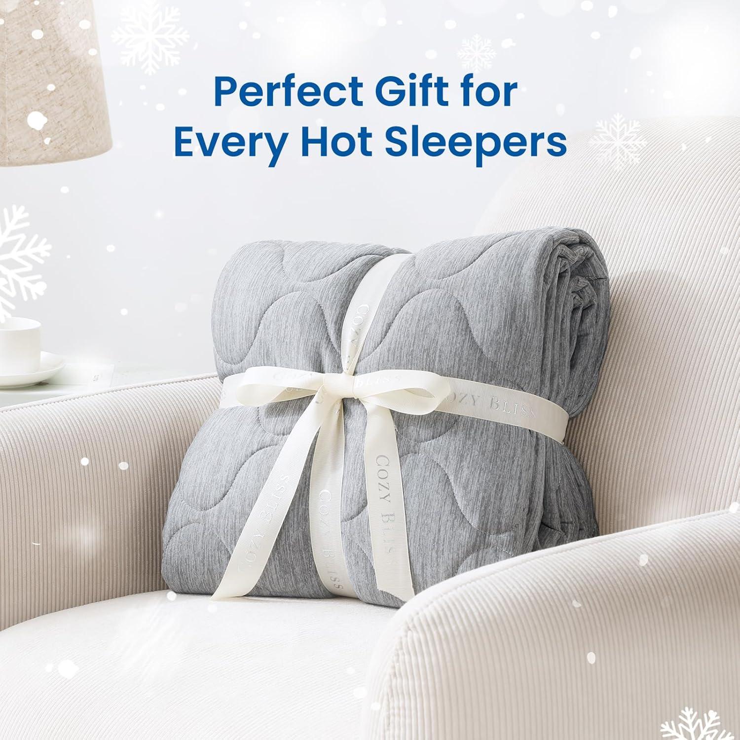 Manta de Enfriamiento Doble Cara Cozy Bliss 203x229cm Gris