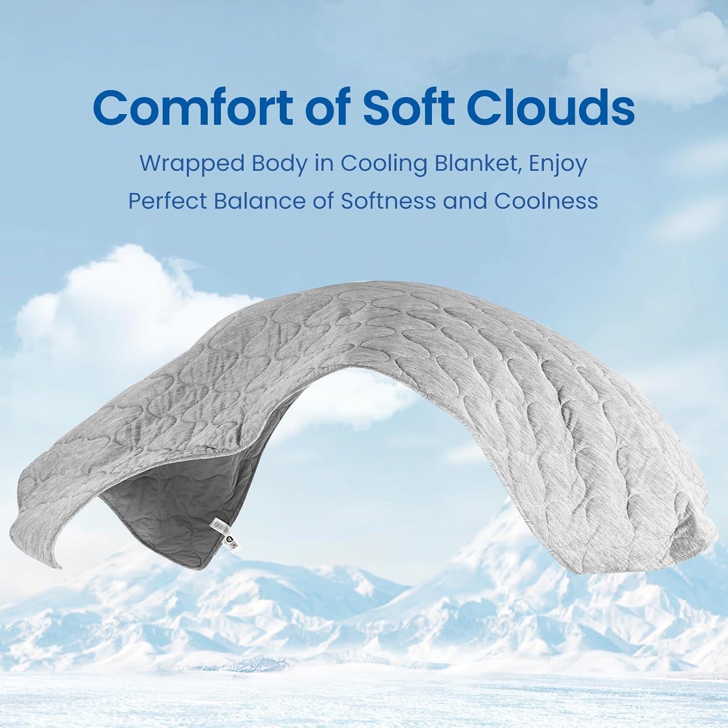 Manta de Enfriamiento Doble Cara Cozy Bliss 203x229cm Gris