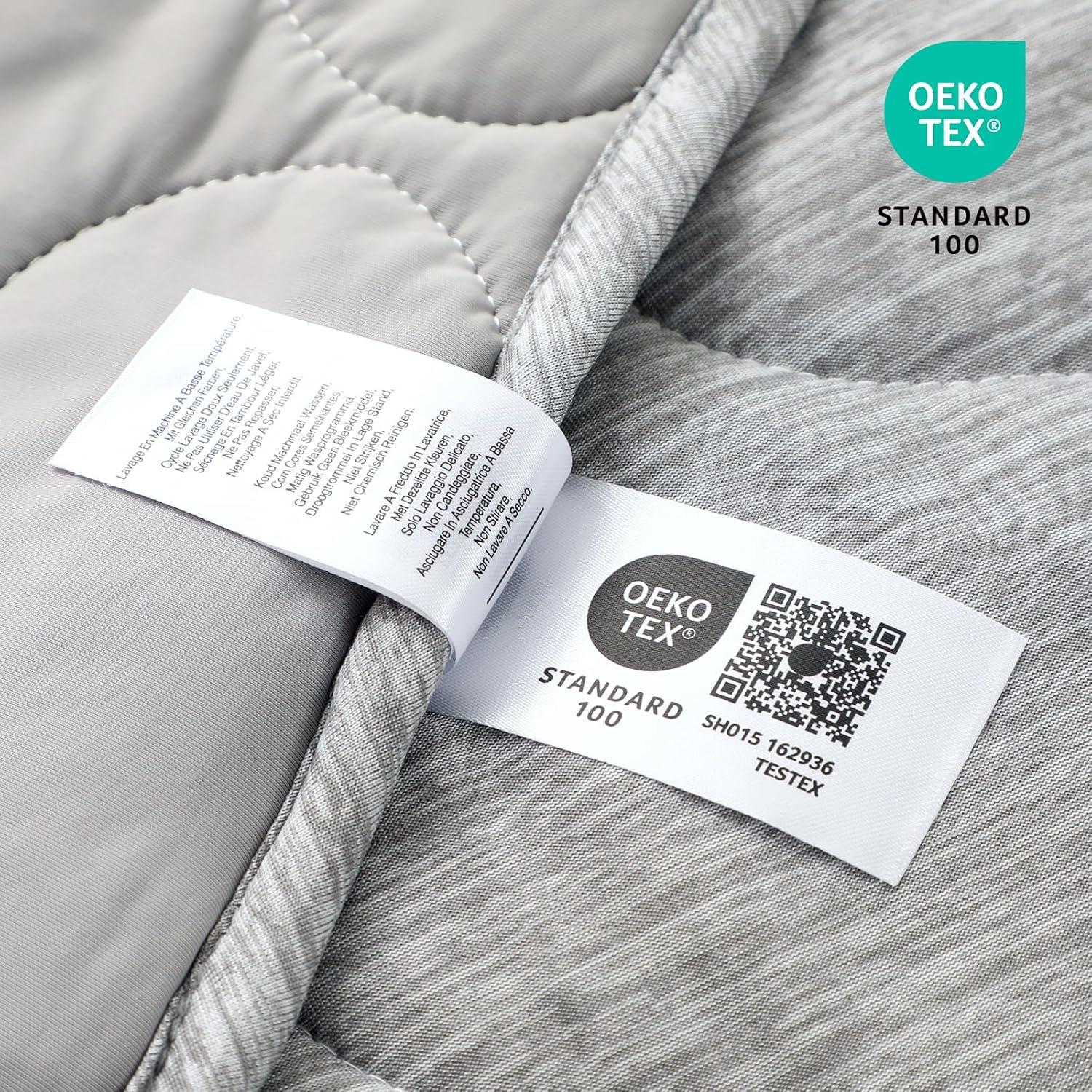 Manta de Enfriamiento Doble Cara Cozy Bliss 203x229cm Gris