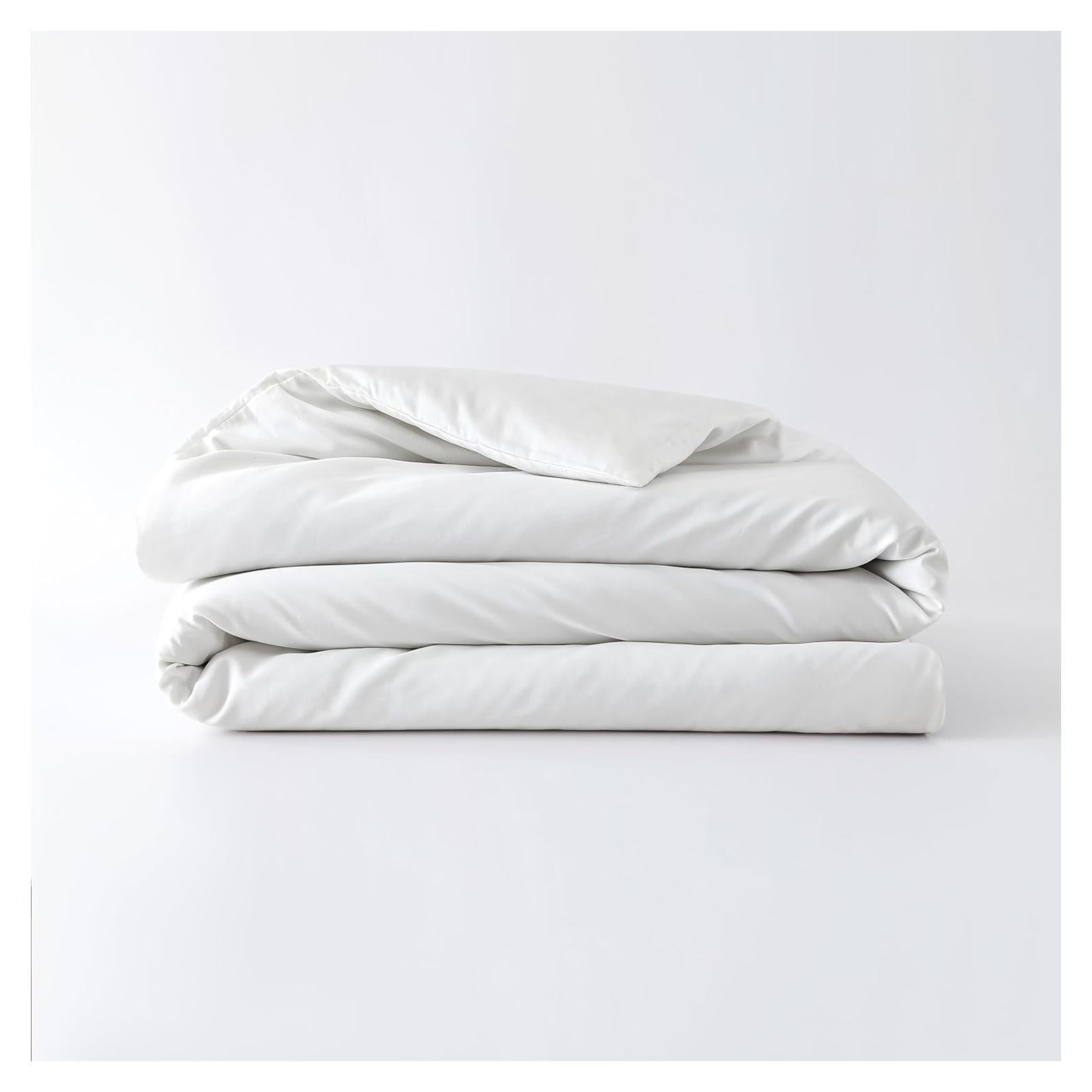 Cubierta de Edredón Baloo Doble/Reina 100% Algodón Blanco